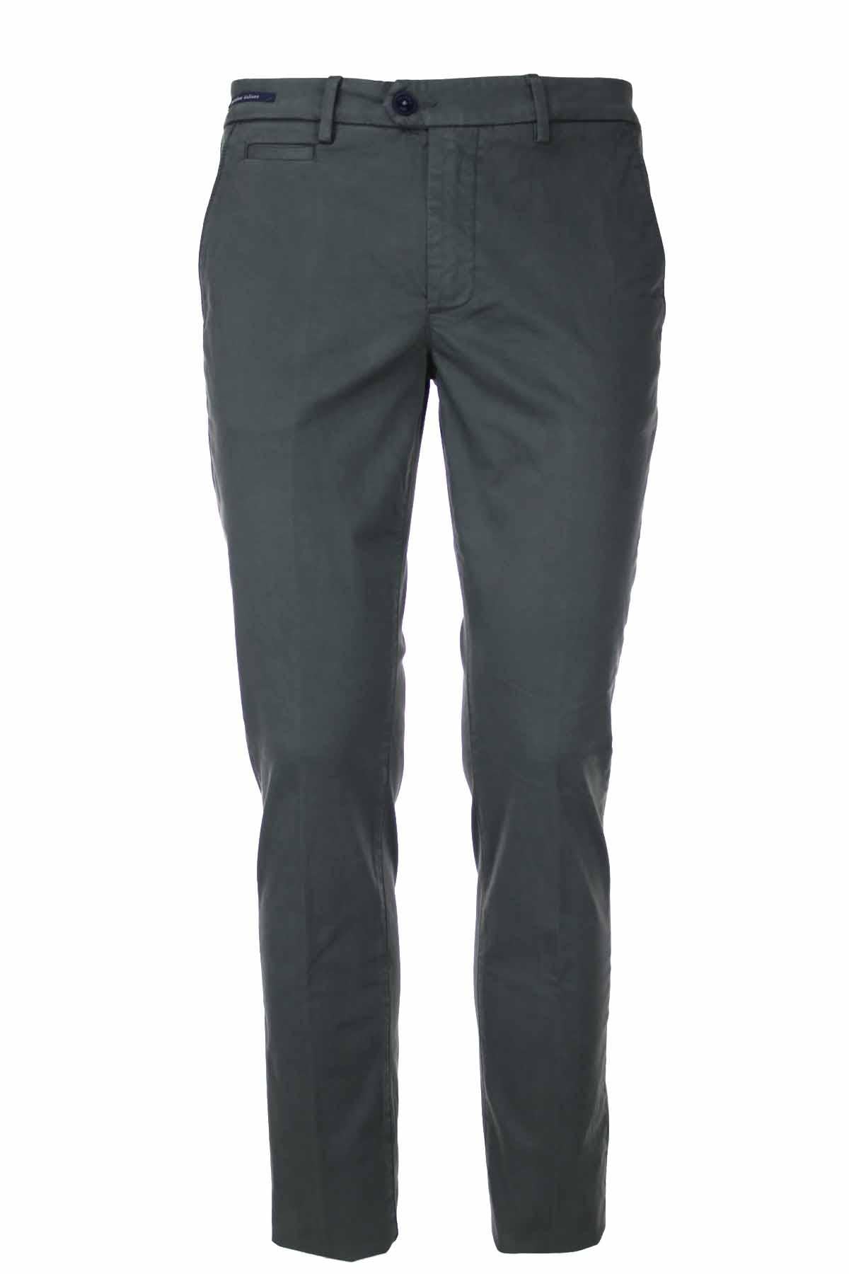 Pantalone chino in raso di cotone stretch