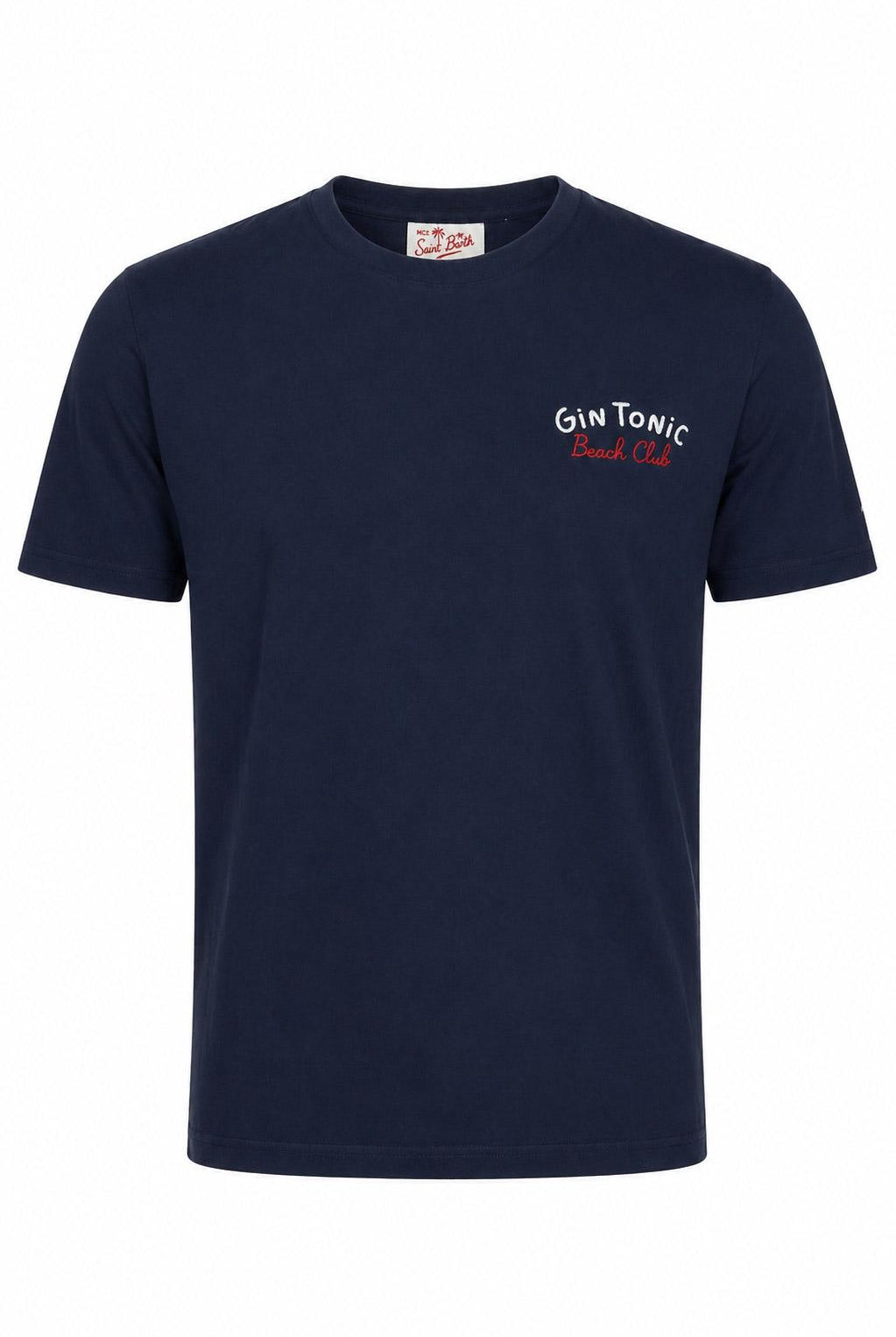 Tshirt Uomo in Cotone con Ricamo Gin Tonic