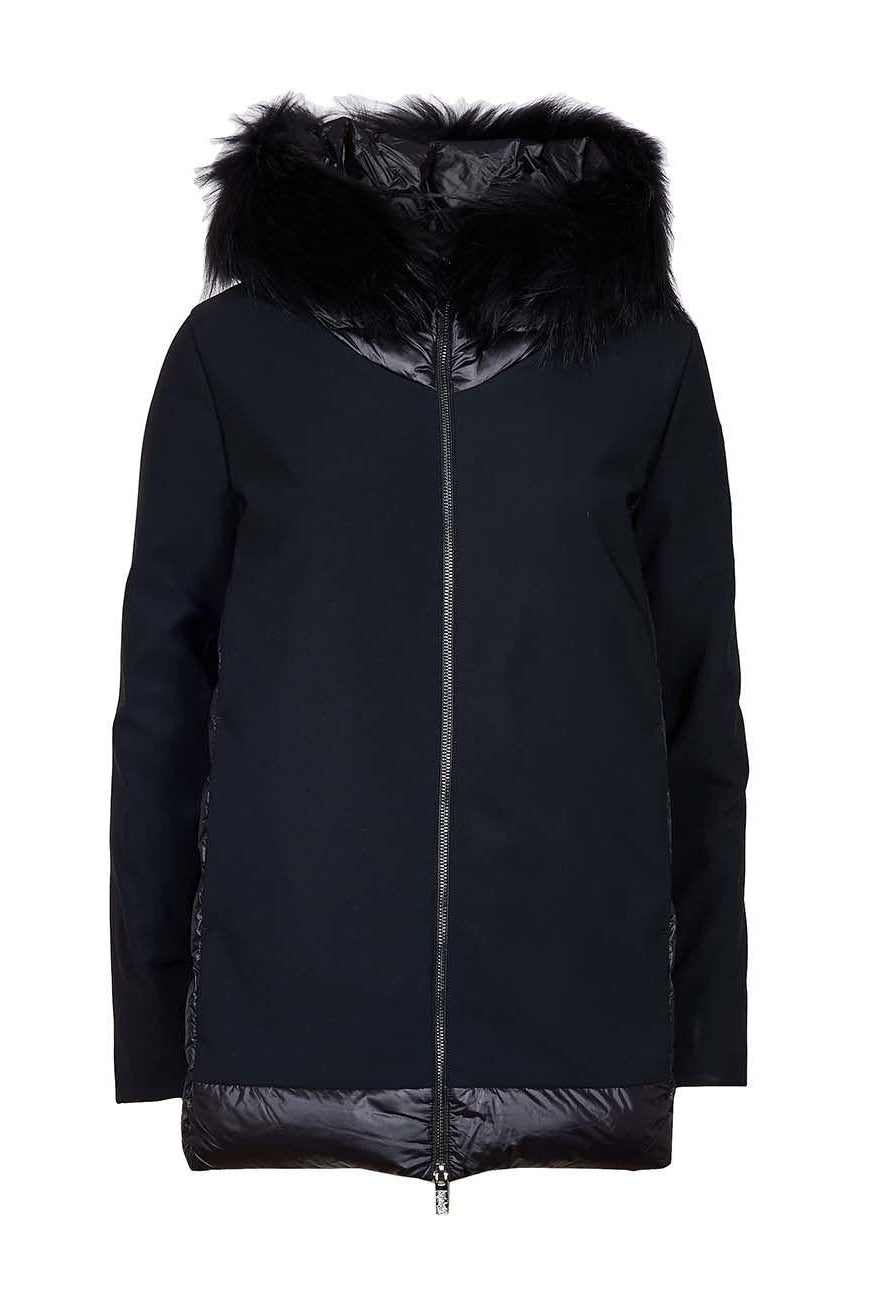 Piumino con pelliccia hybrid zar fur