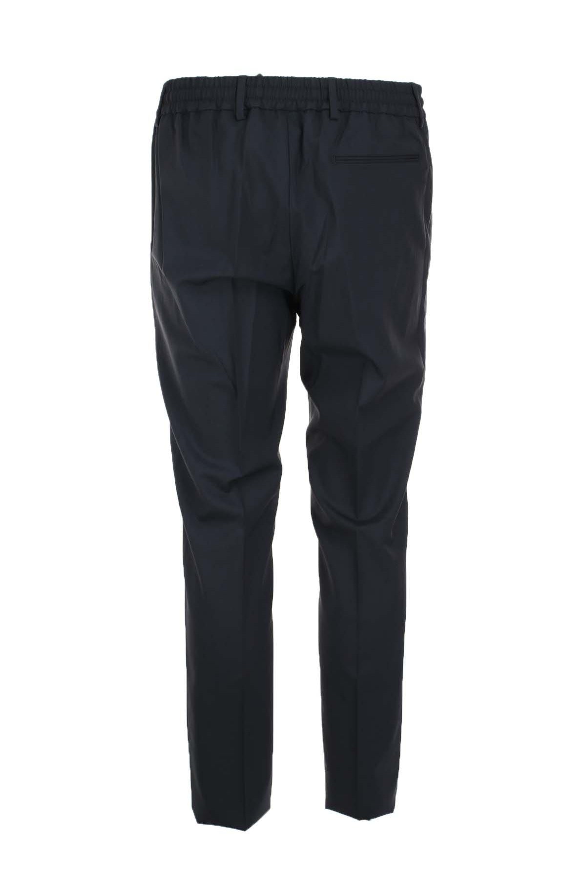 Pantalone in fresco di lana con coulisse elastico