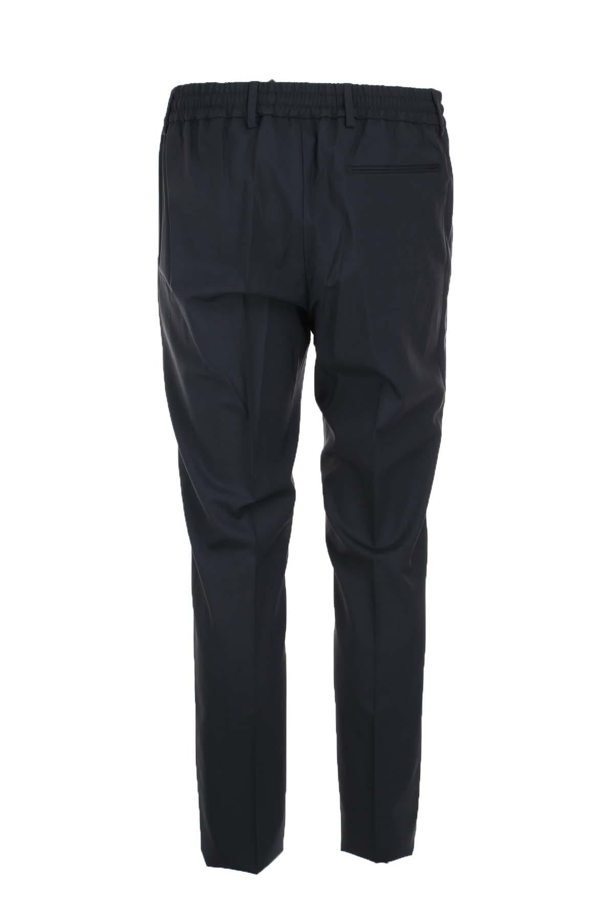 Pantalone in fresco di lana con coulisse elastico