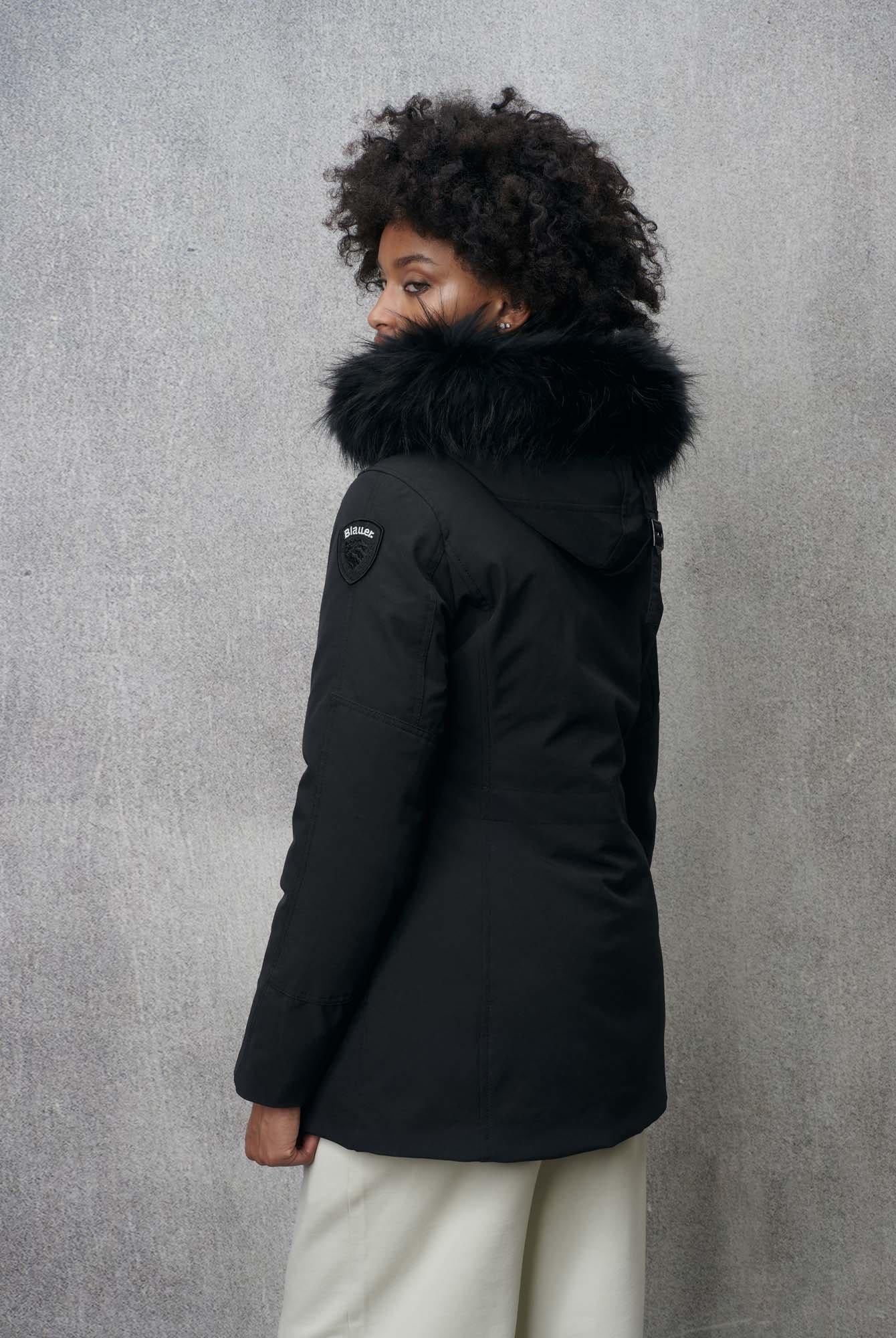 Parka con cappuccio in pelliccia IRMA
