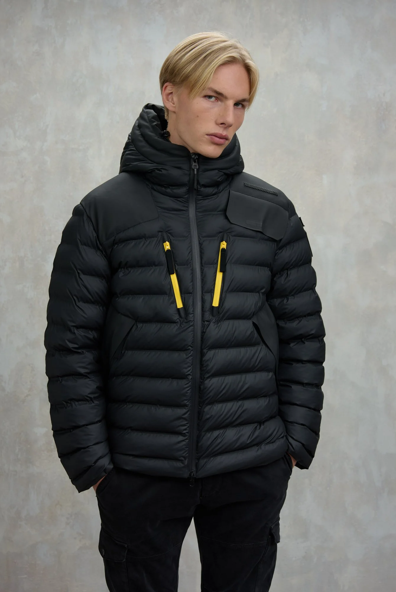 Piumino con cappuccio BLAUER X PIRELLI