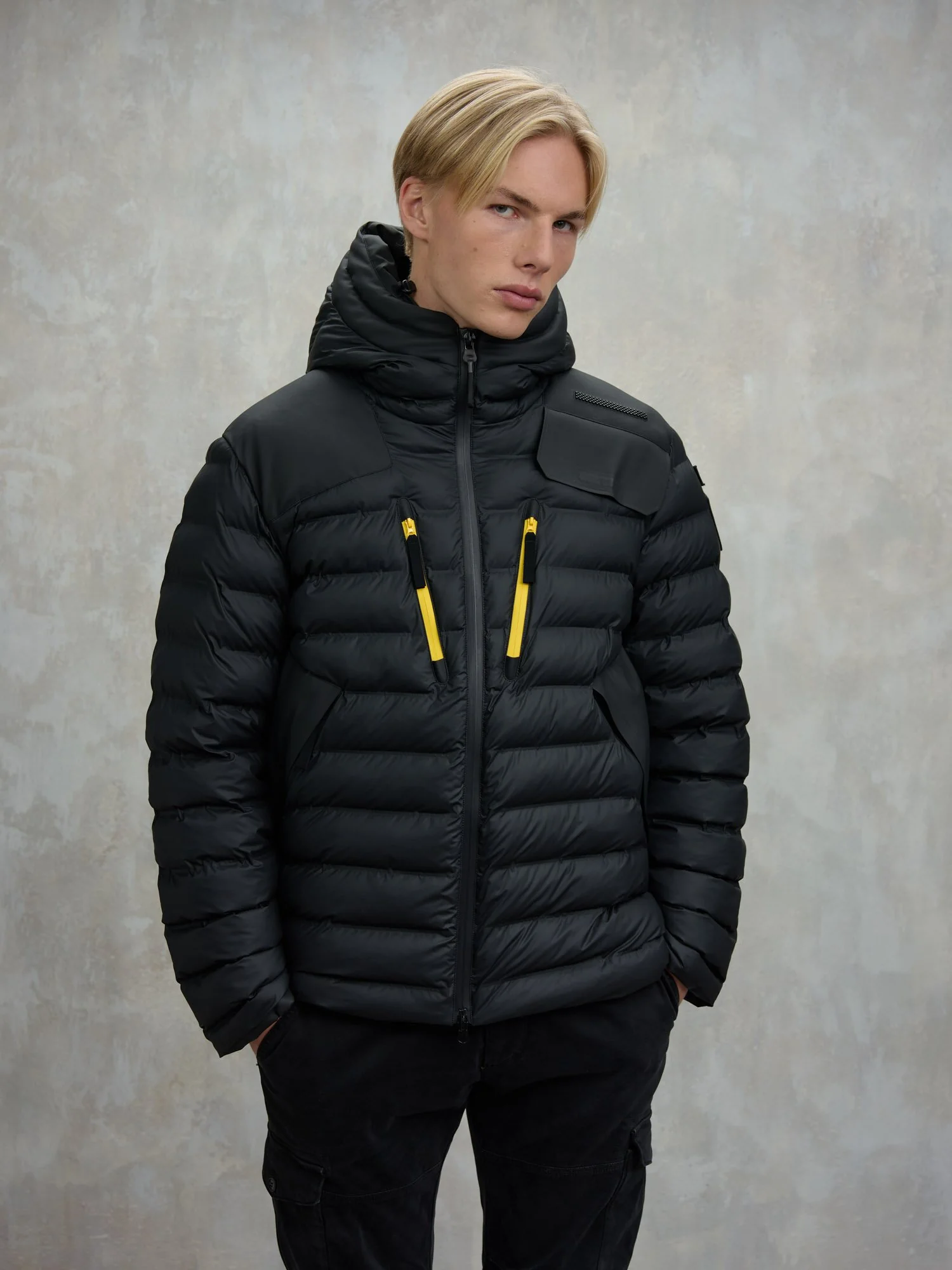 Piumino con cappuccio BLAUER X PIRELLI