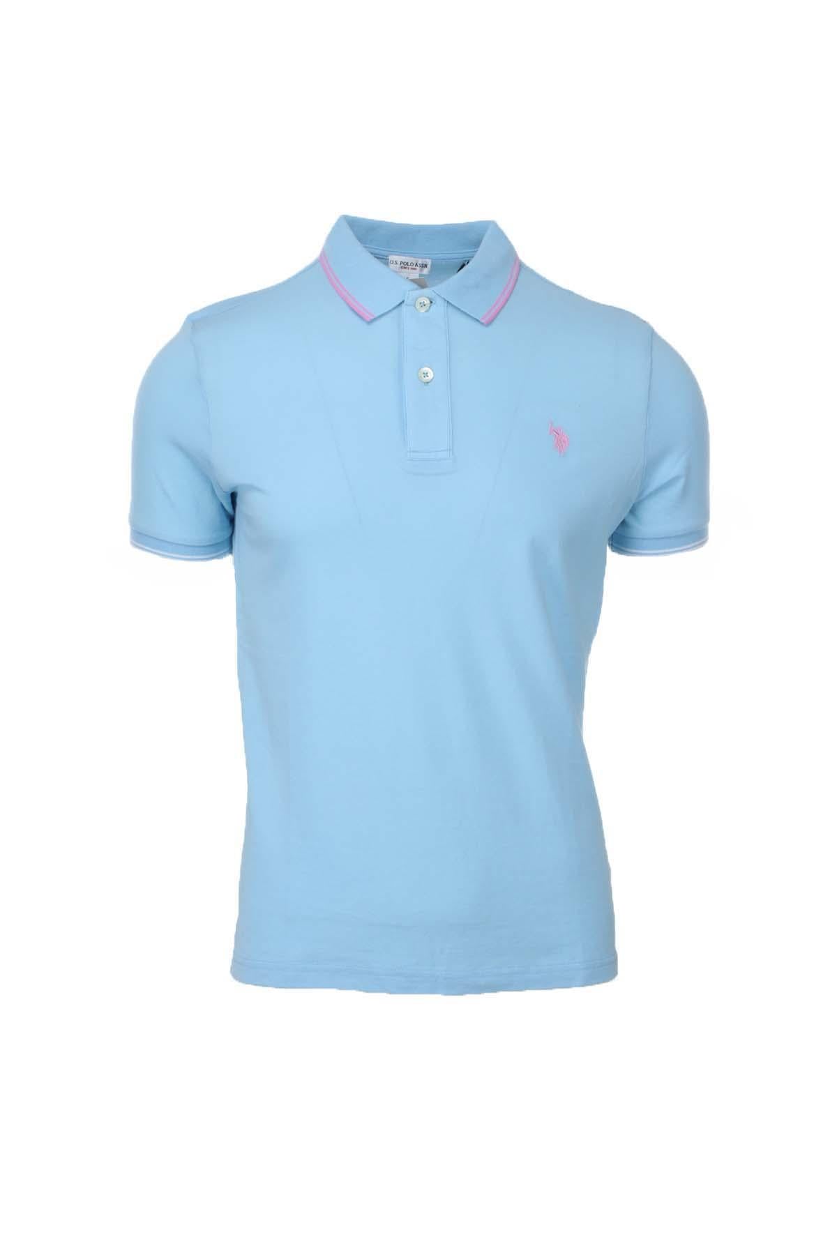 Polo mezza manica con profili in contrasto