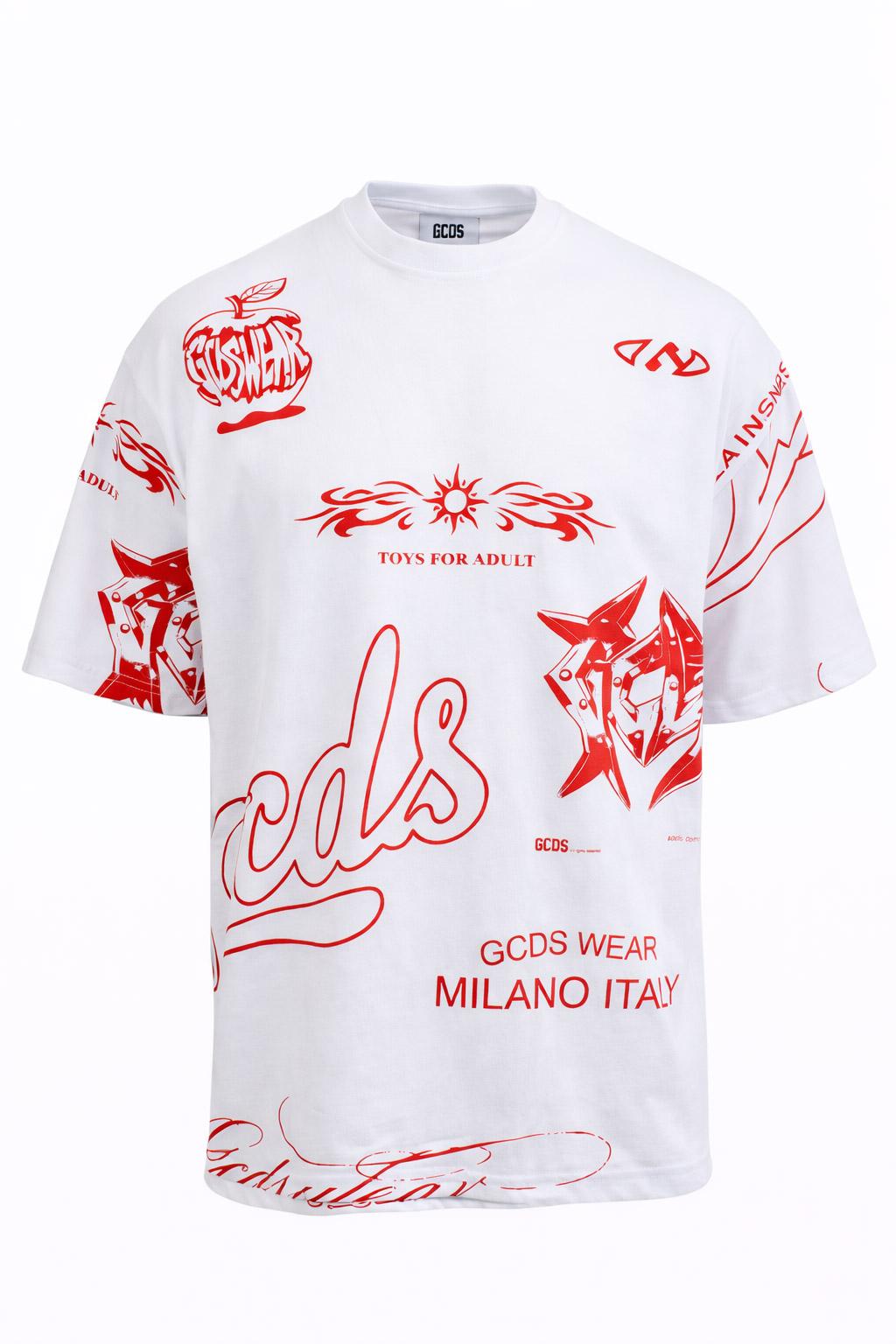 T-Shirt hall over history Grafica Rossa