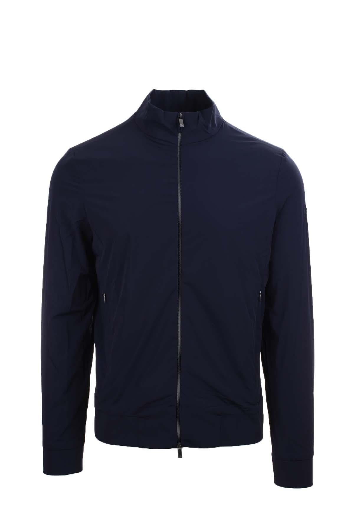 Giubbino Bomber full zip in tessuto tecnico
