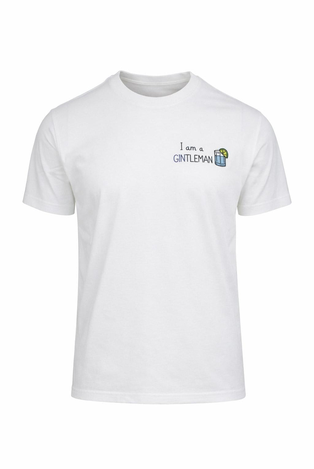 T-Shirt Uomo Cotone Stampa I Am A Gintleman