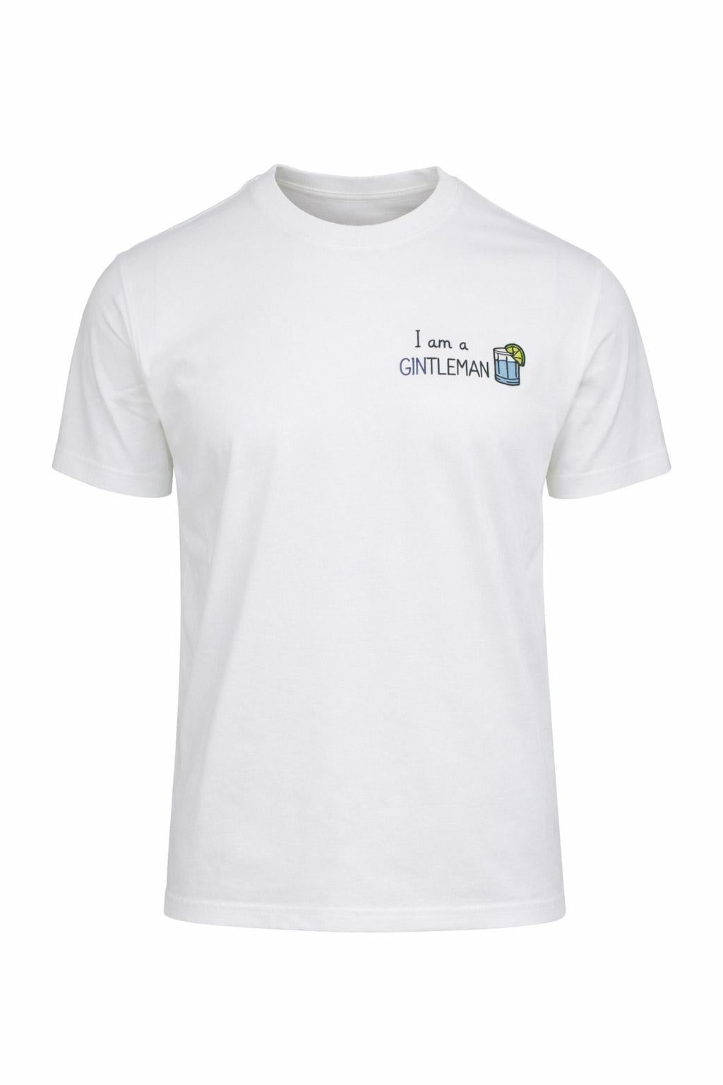 T-Shirt Uomo Cotone Stampa I Am A Gintleman