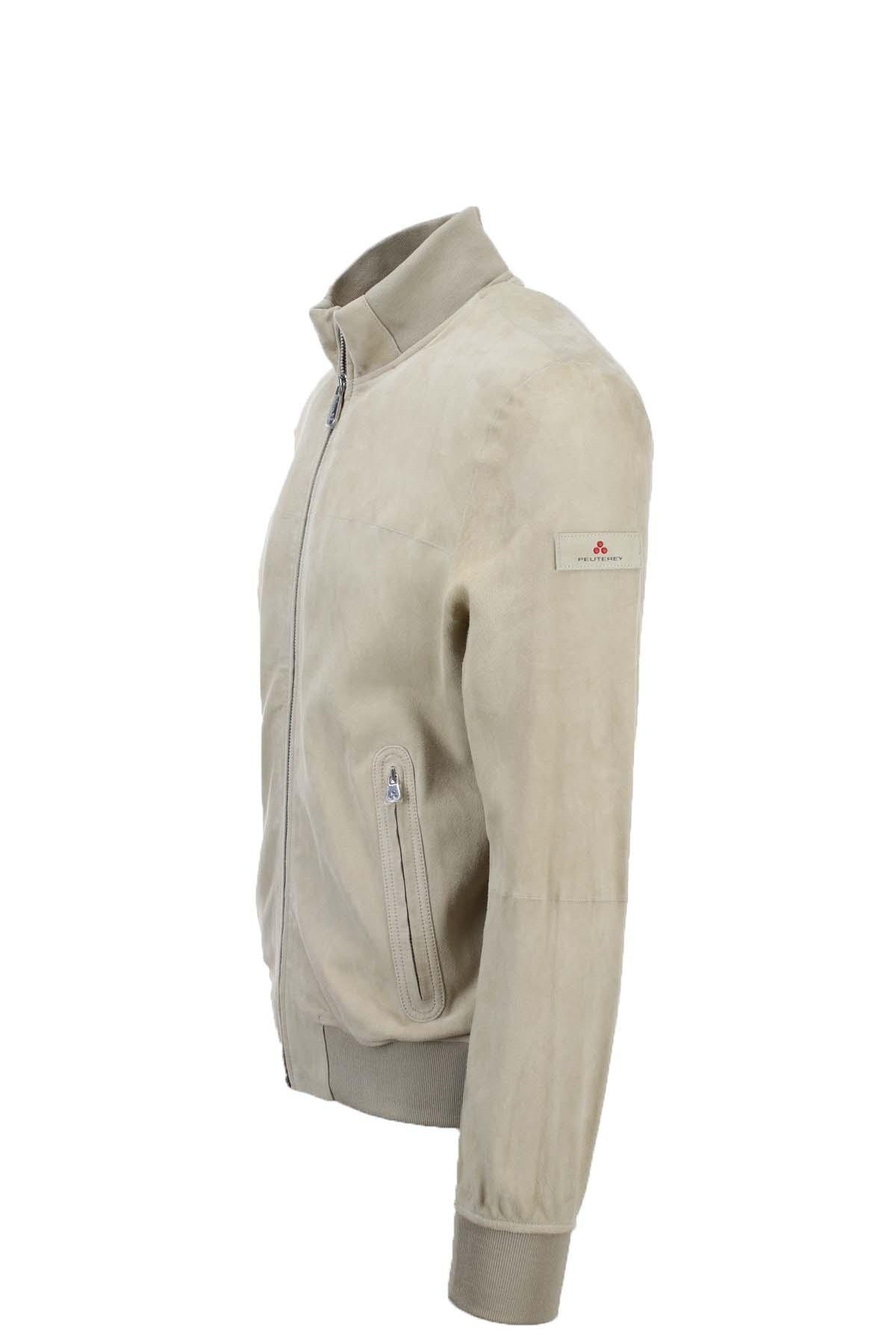 Bomber in pelle scamosciata