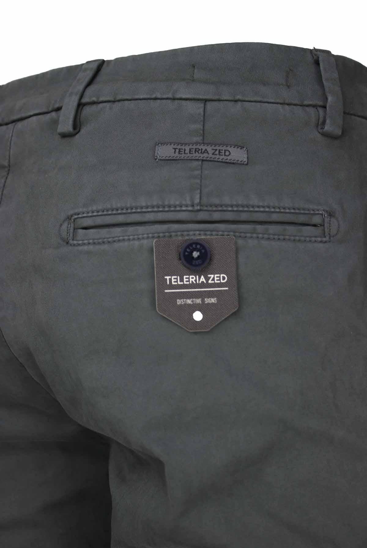 Pantalone chino in raso di cotone stretch