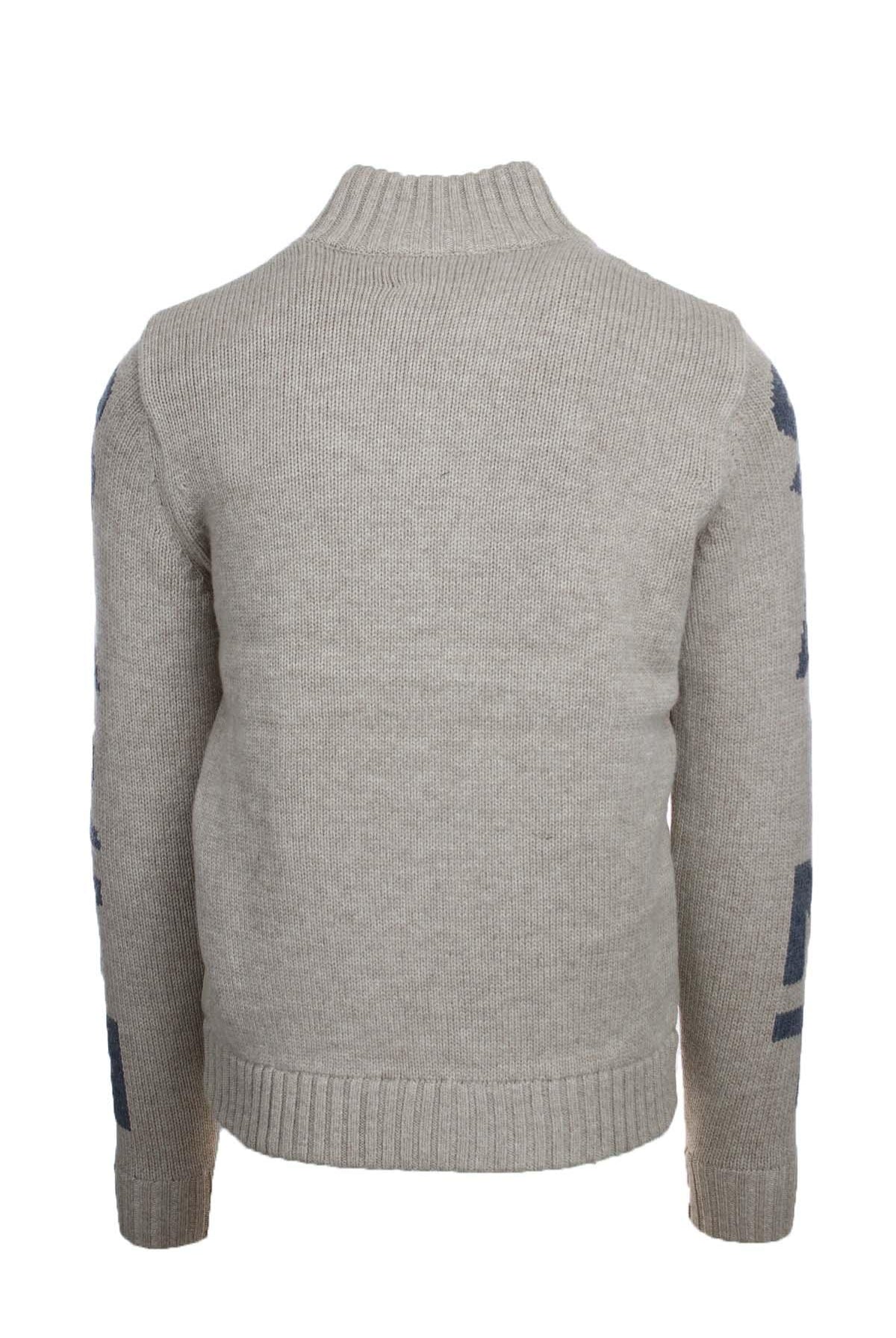 Giubbotto in maglia di lana e nylon imbottito
