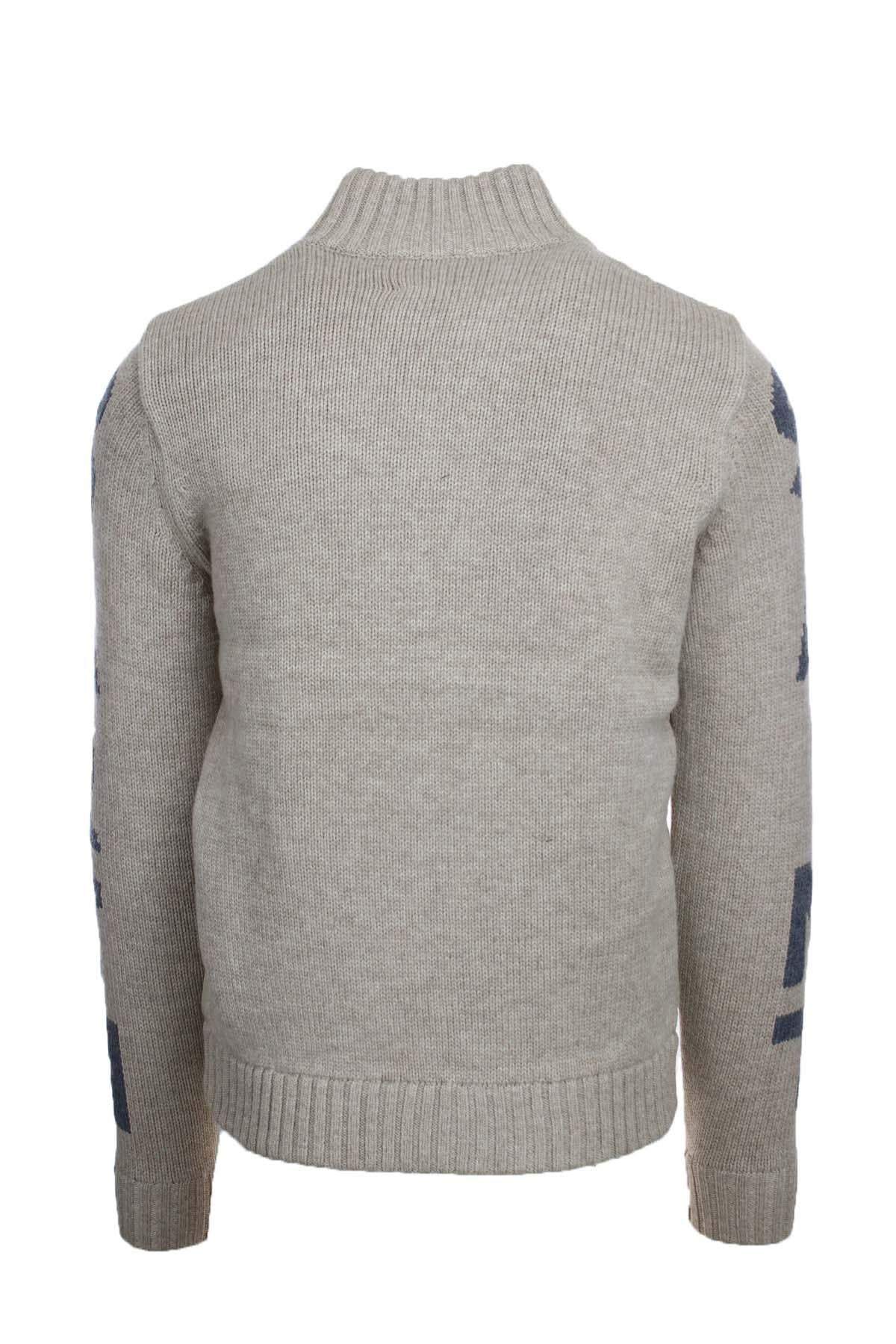 Giubbotto in maglia di lana e nylon imbottito