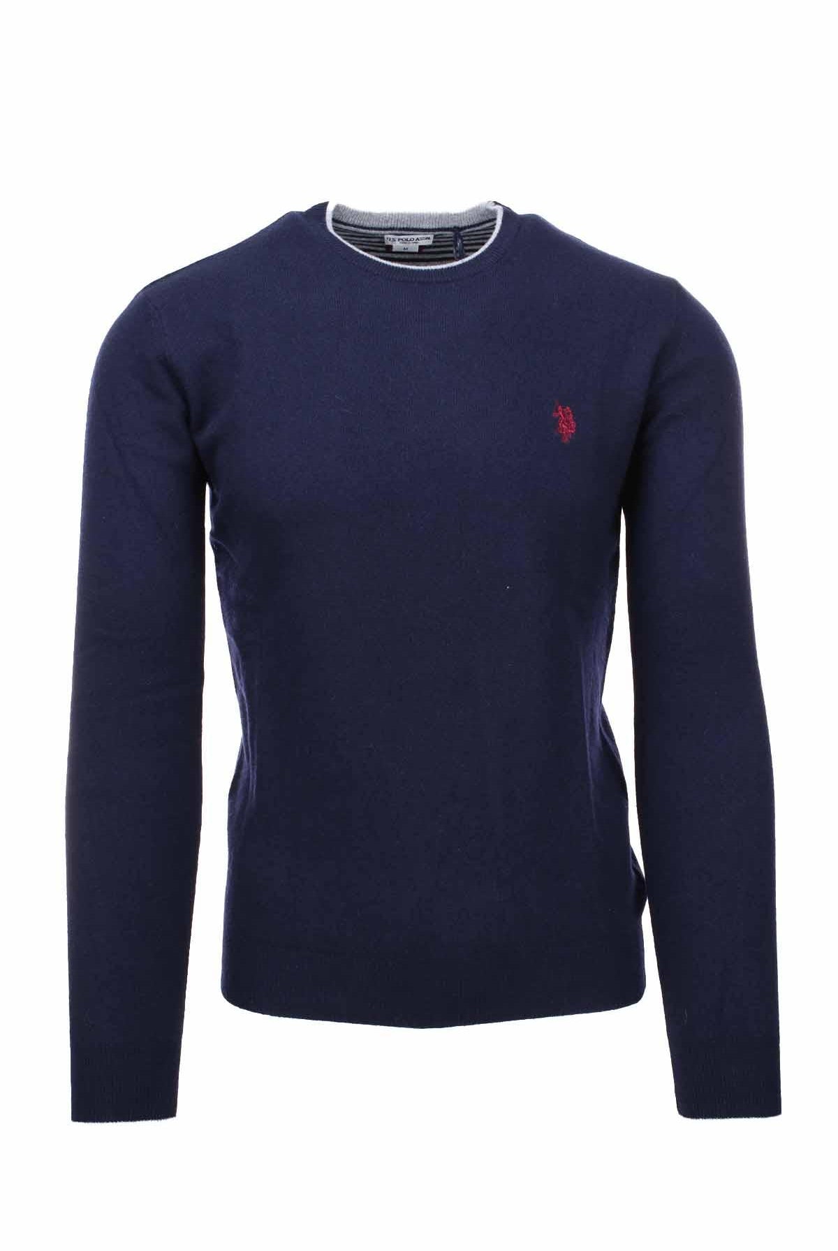 Pullover girocollo in lana