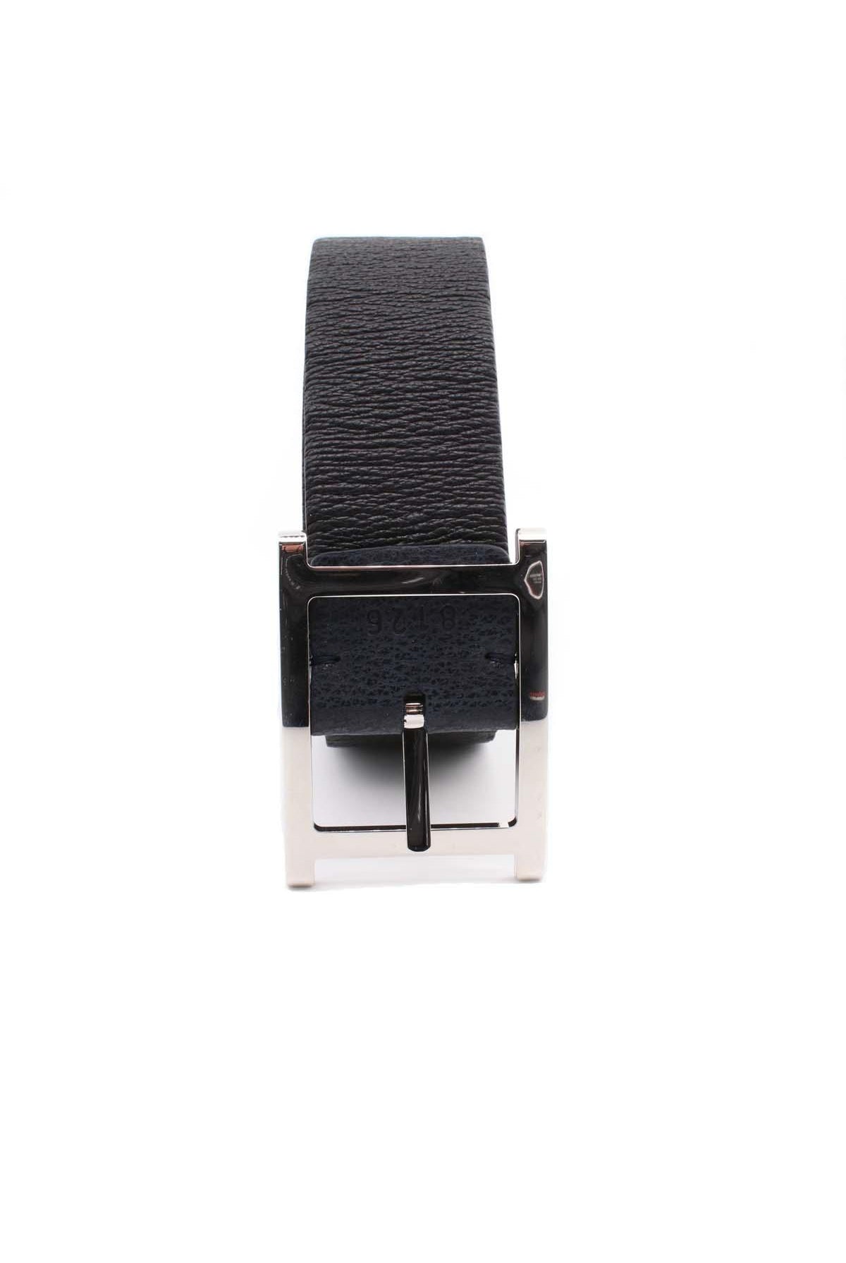 Cintura in pelle elasticizzata double face