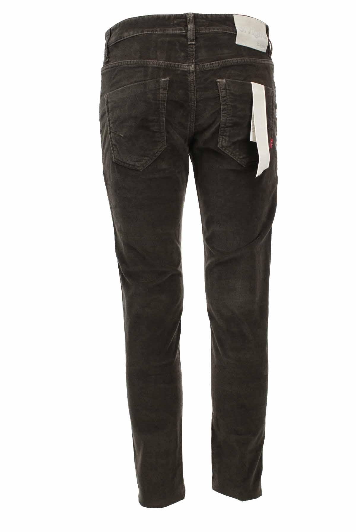 Pantalone velluto diagonale stretch