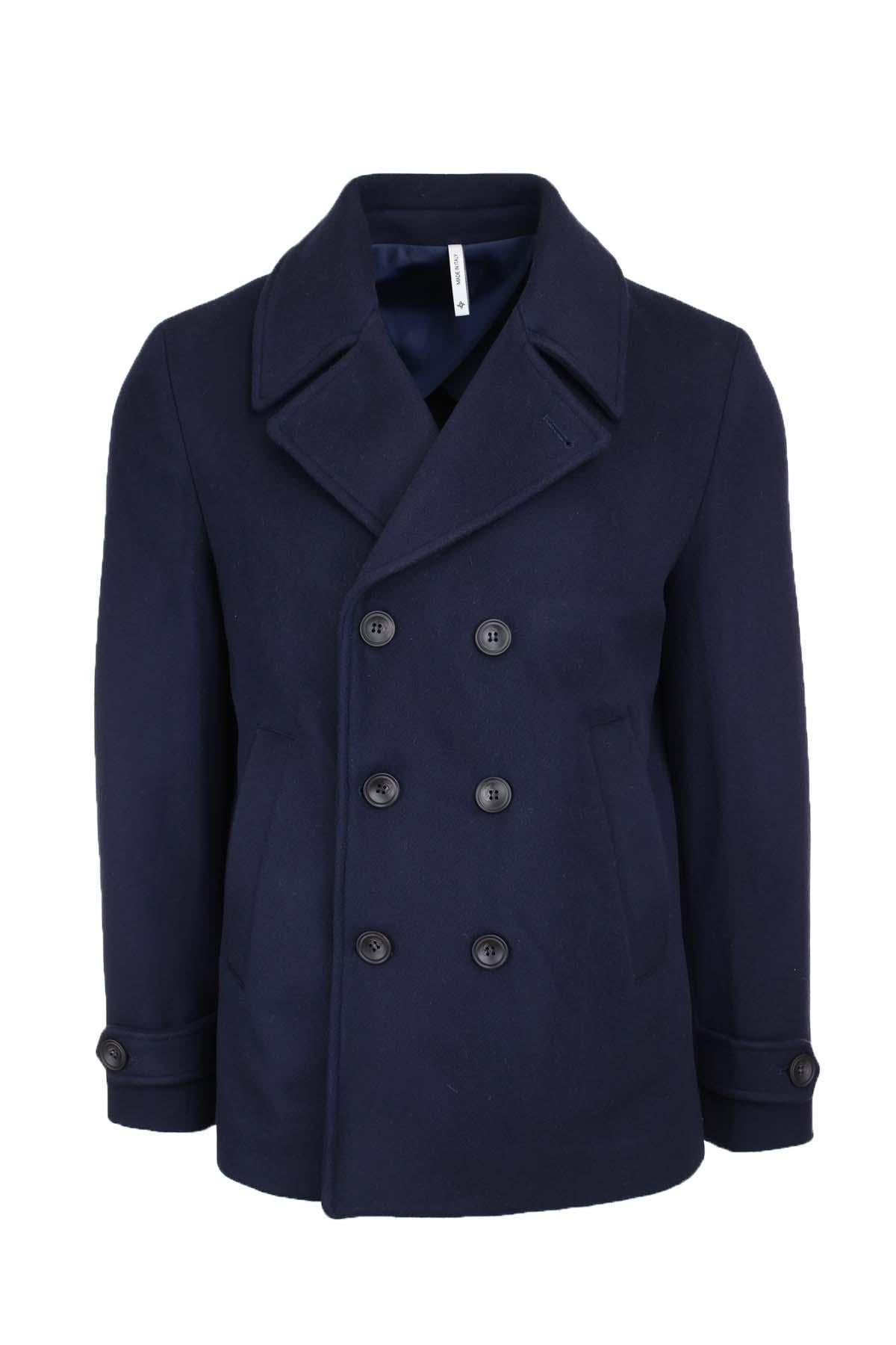 Giacca Peacoat doppiopetto in lana.