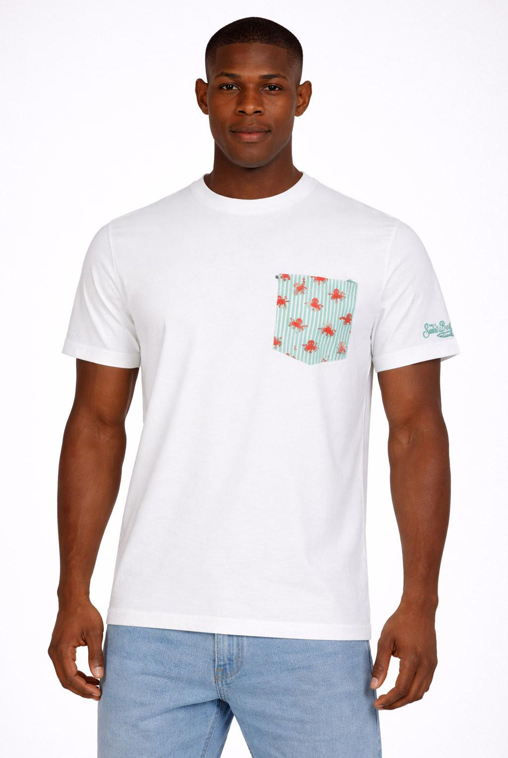 T-Shirt Uomo Taschino Polipi Cotone Premium