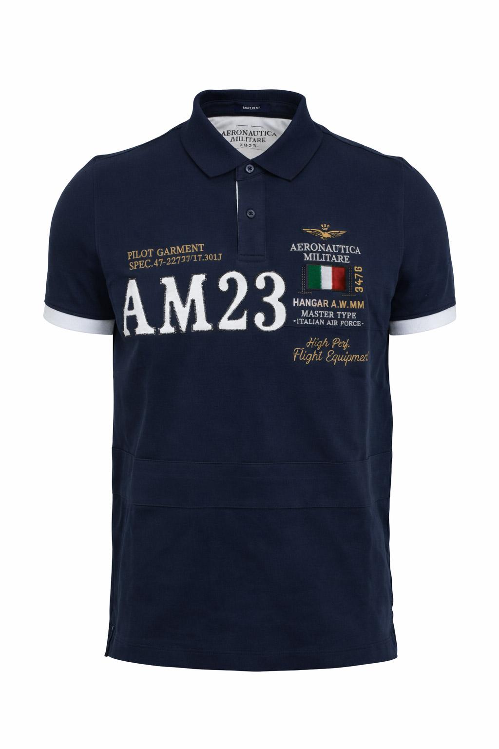 Polo Uomo Piquet Cotone Ricamo Frontale