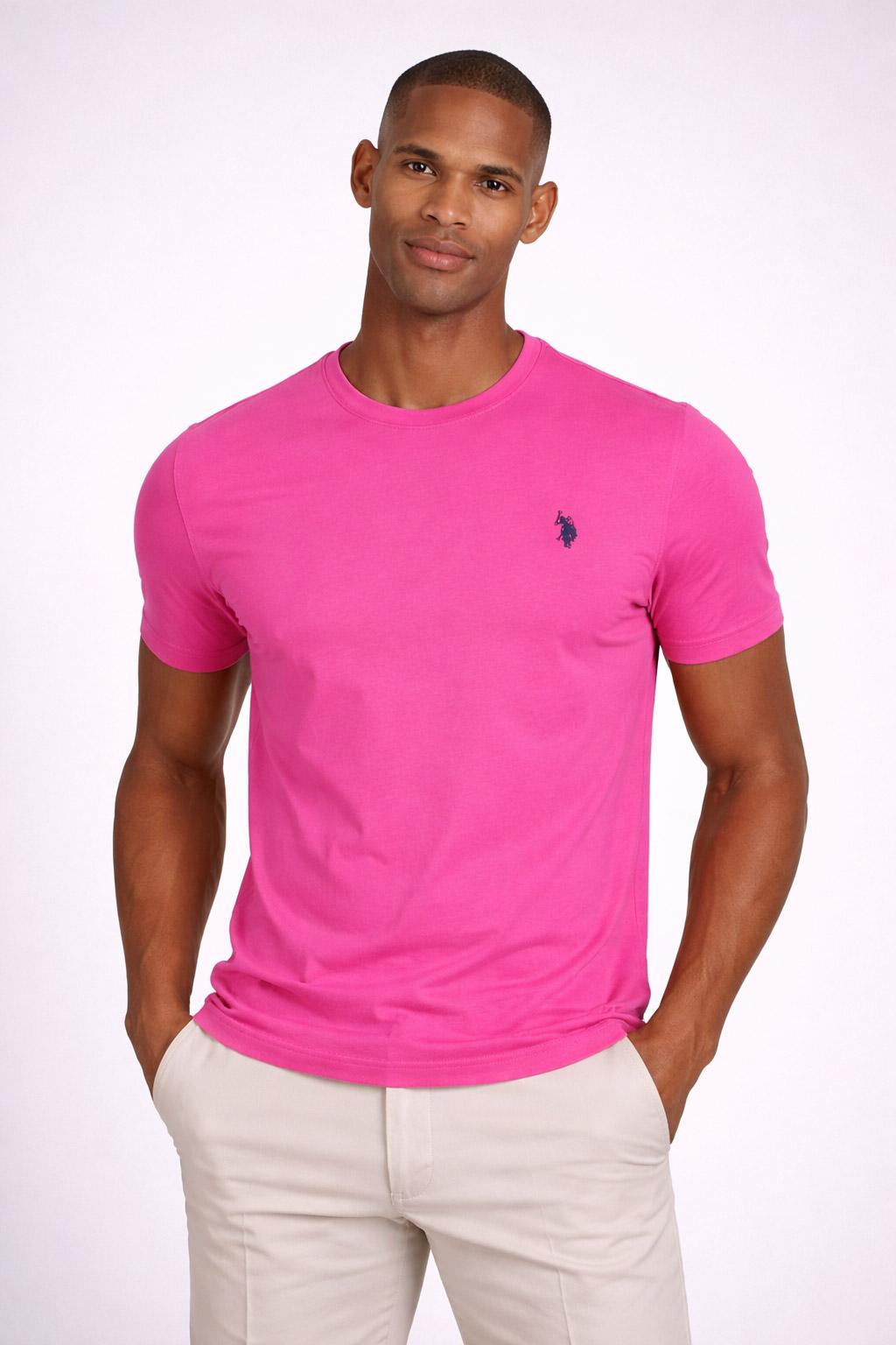 T-Shirt Uomo Cotone con logo ricamato