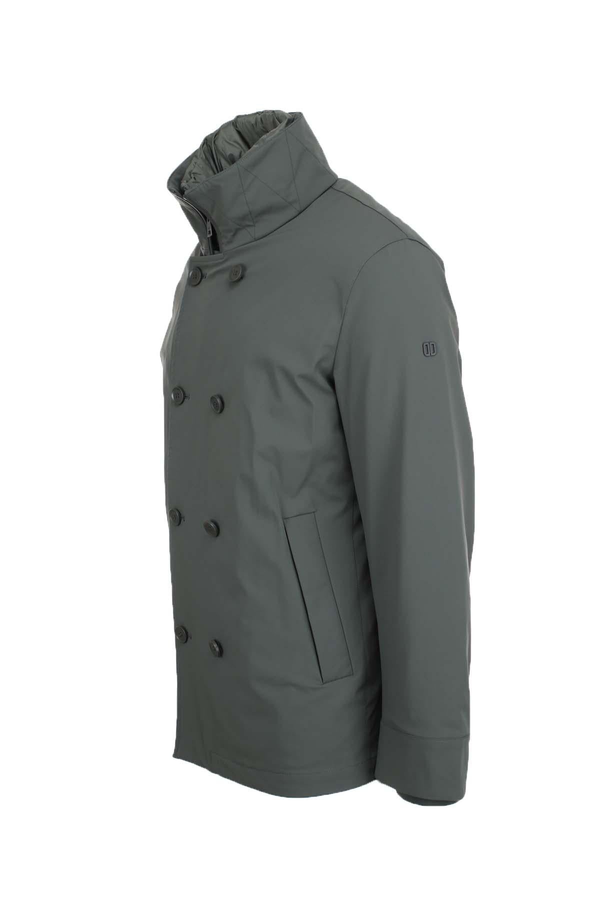 Giacca peacoat doppiopetto con pettorina Edmund