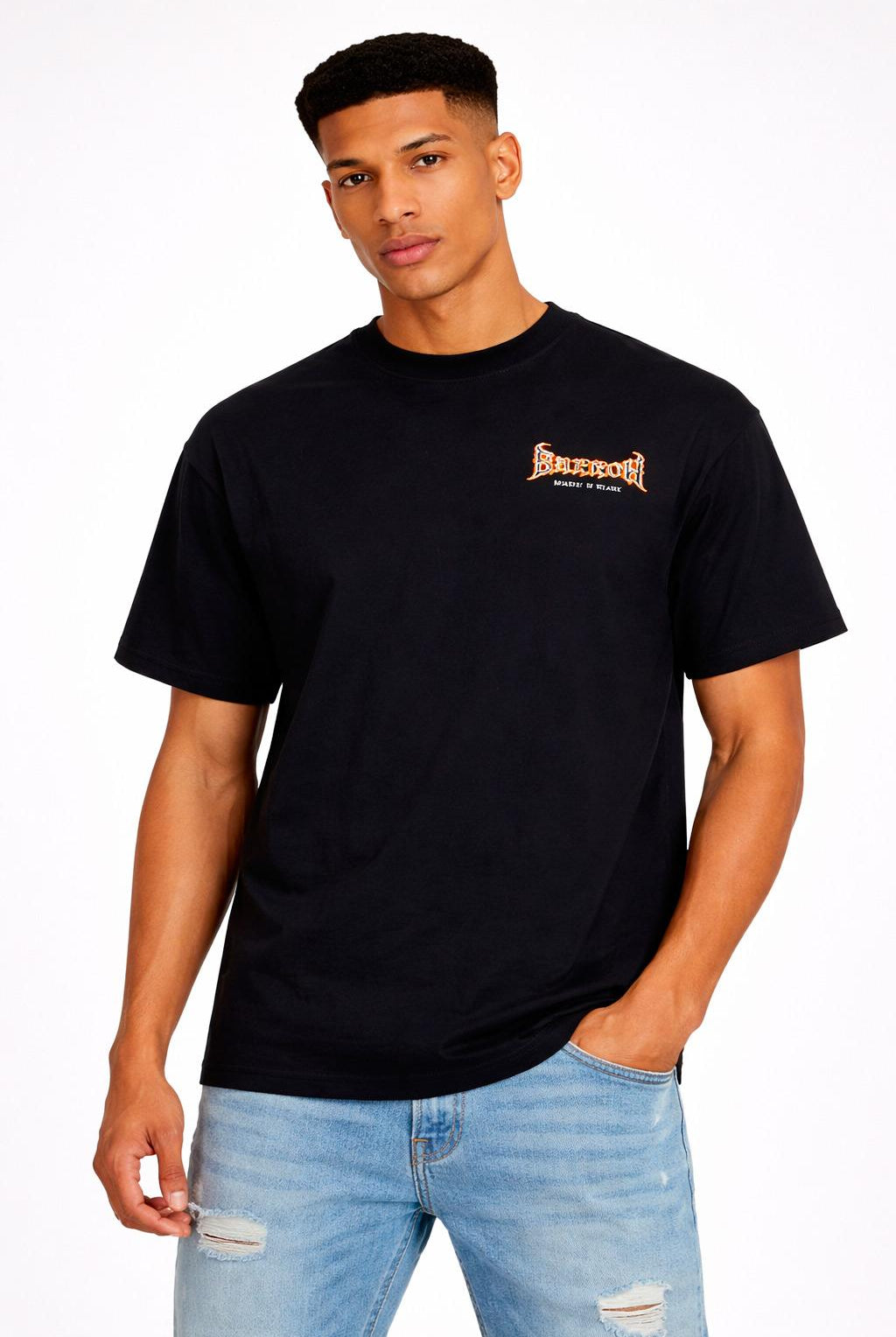 T-Shirt con stampa Teschio retro greatest of all time