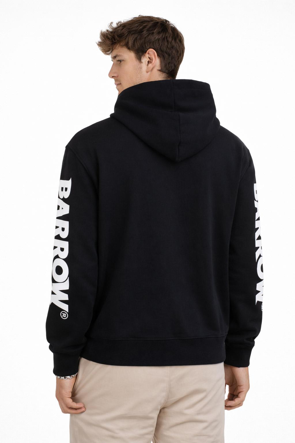 Felpa iconic con cappuccio e lettering lungo le maniche