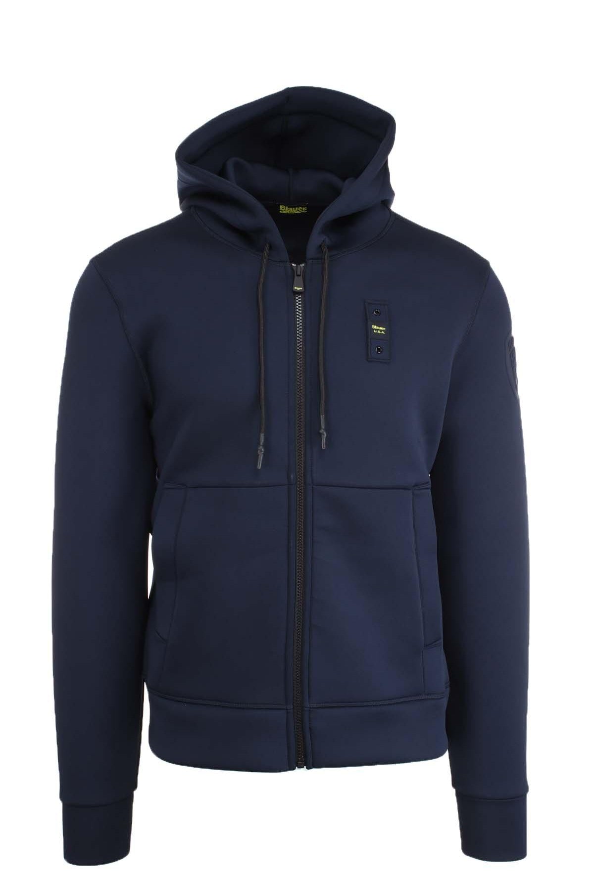 Felpa zip in neoprene con cappuccio COLBY NEOPRENE