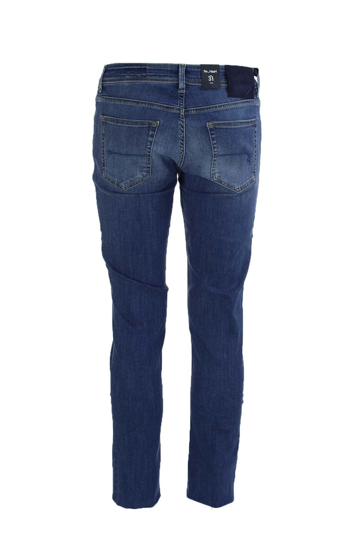 Jeans denim 5 tasche cimosato