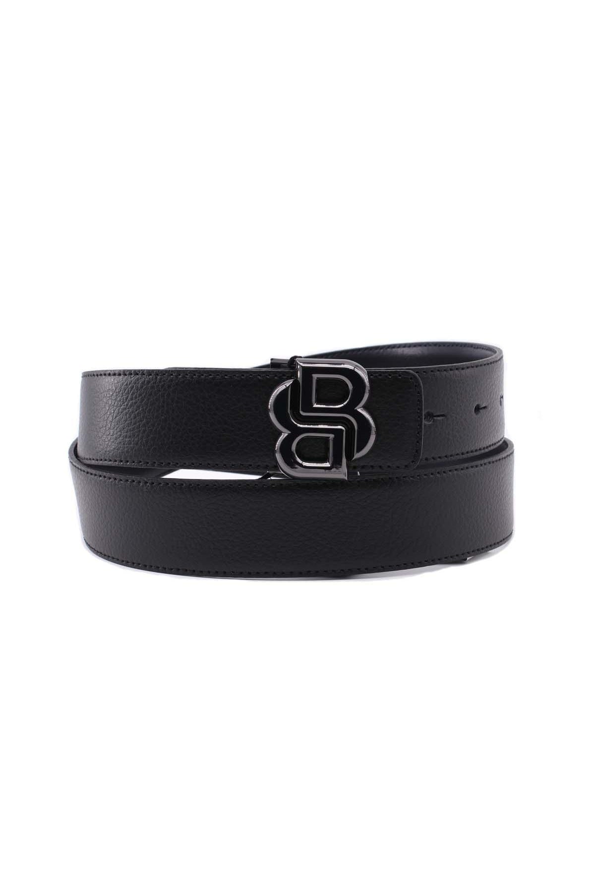 Cintura uomo reversibile con fibbia logo doppia B