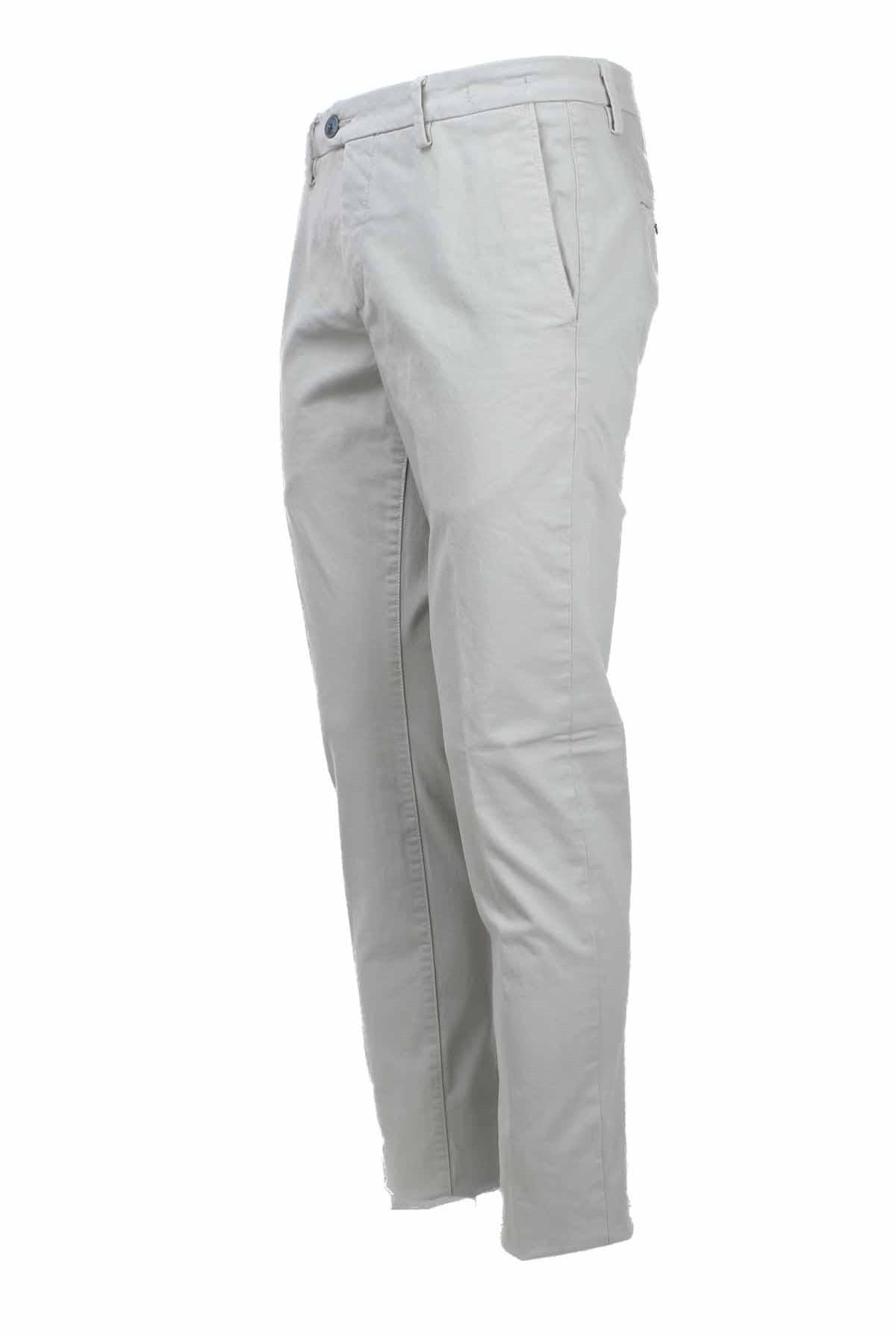 Pantalone chino in raso di cotone stretch