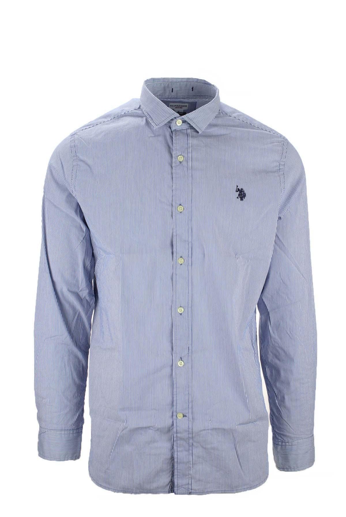 Camicia righe in cotone stretch