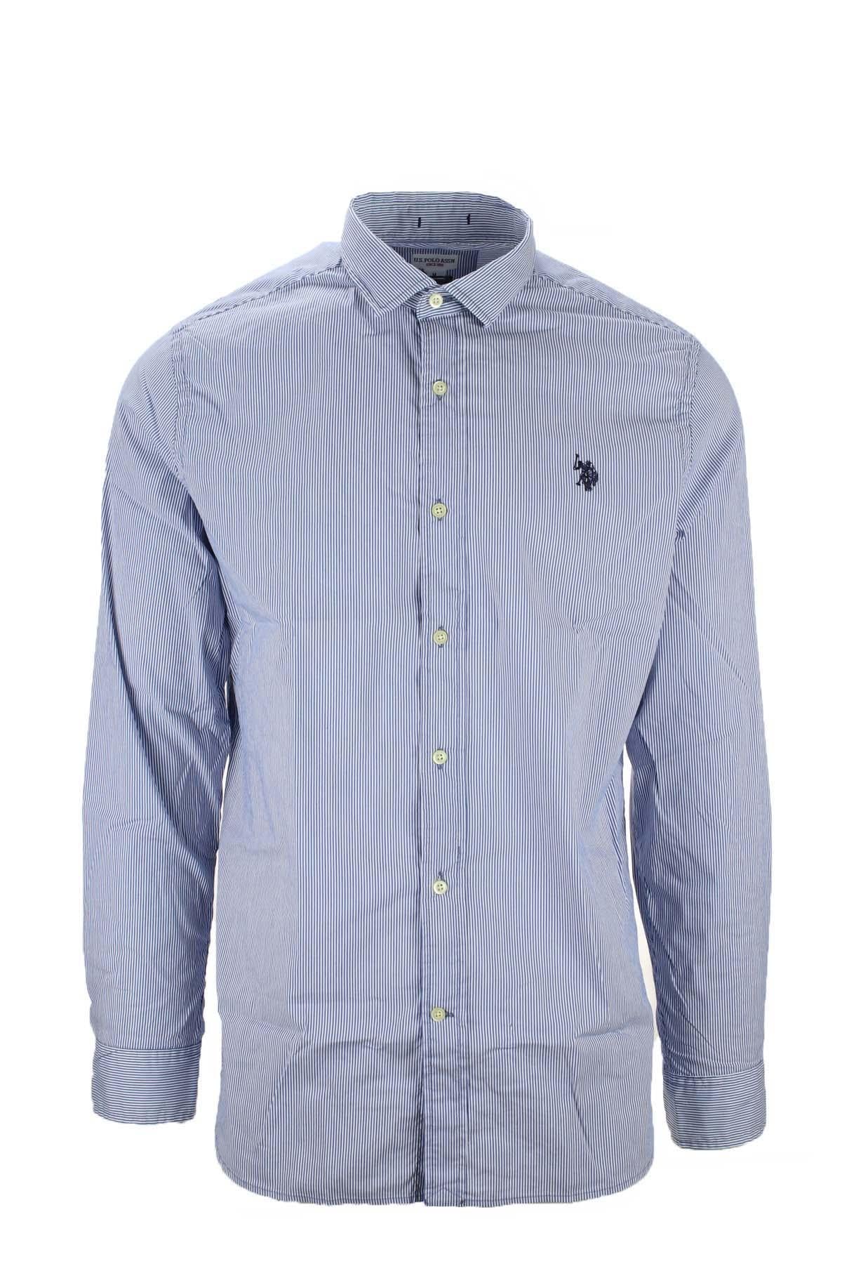 Camicia righe in cotone stretch
