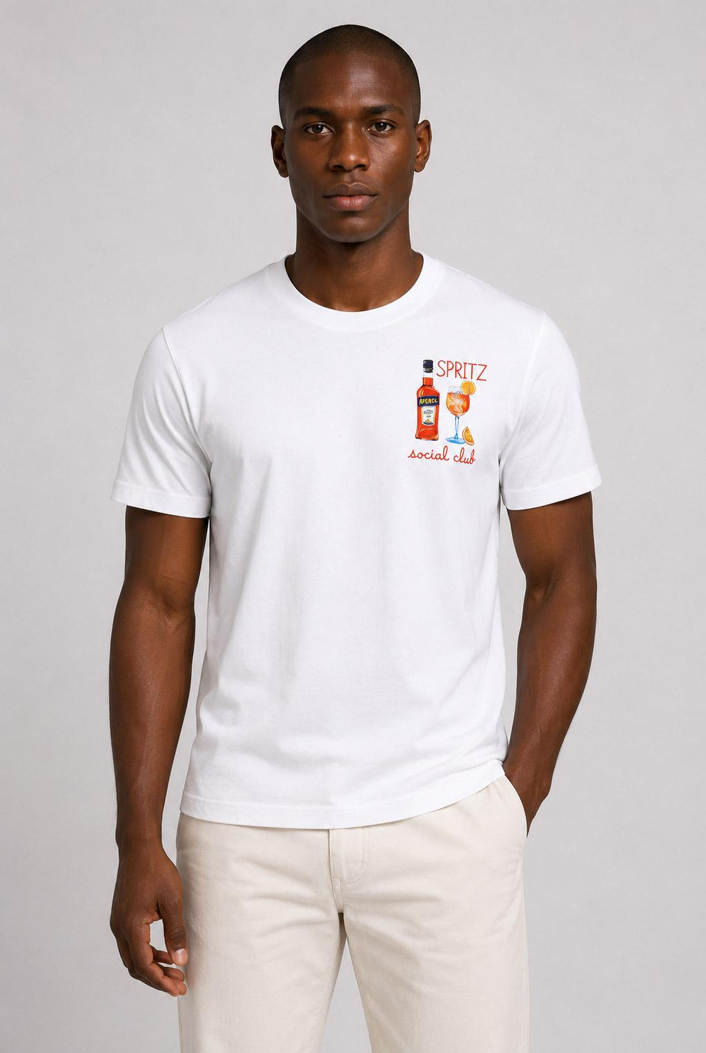 T-shirt in cotone "Spritz Social Club" limited edition