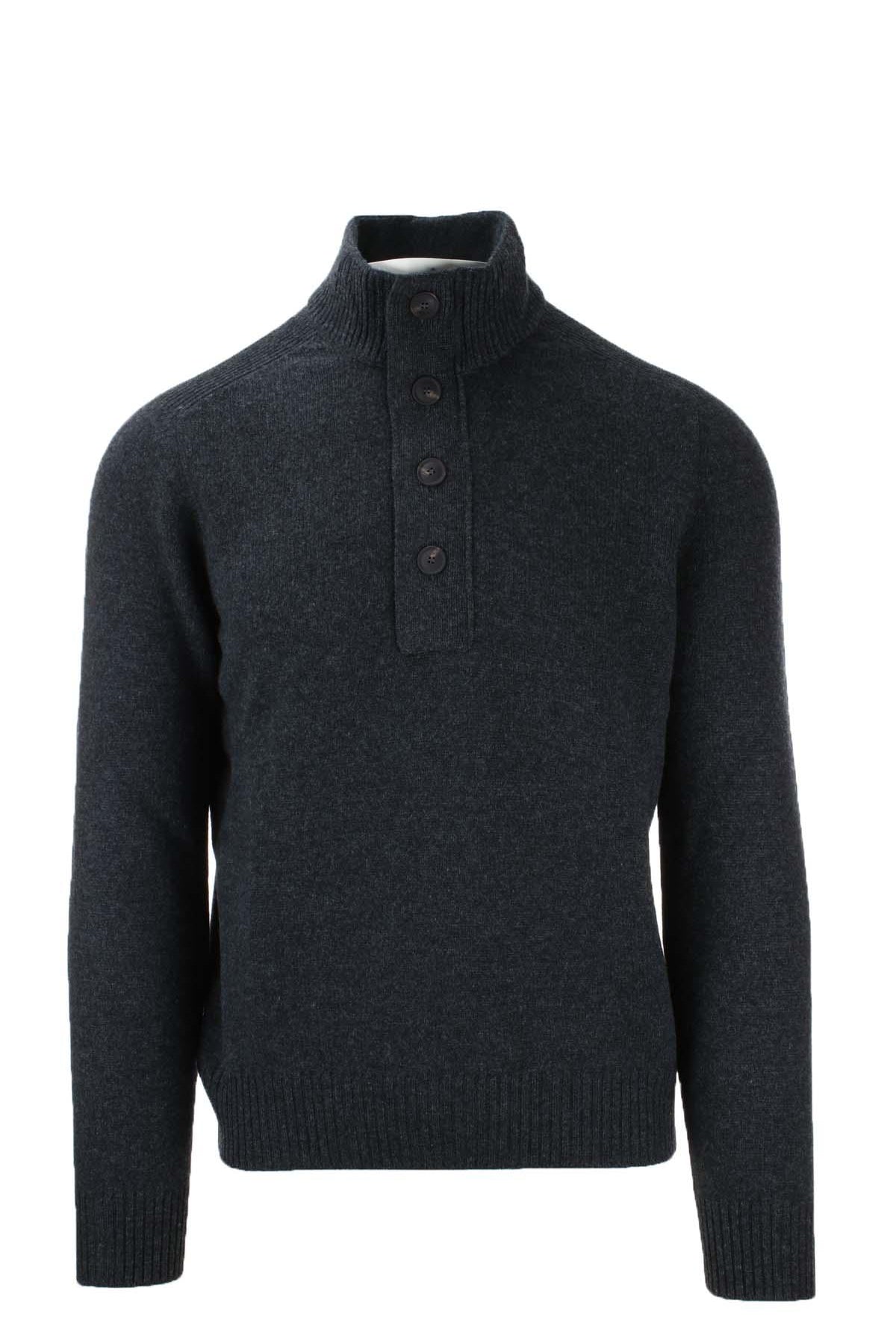 Maglia Lupo zip in lana