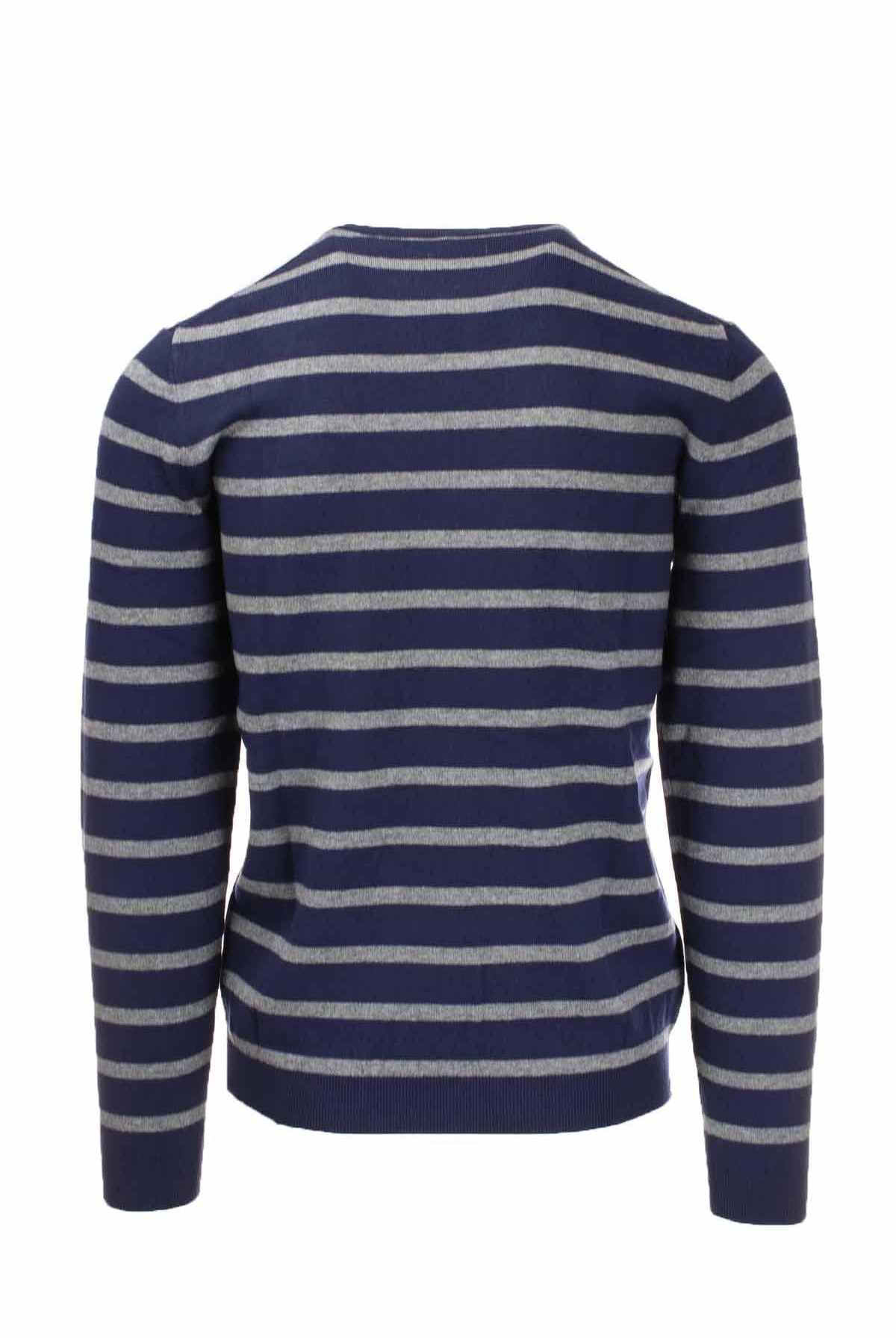 Pullover girocollo a righe