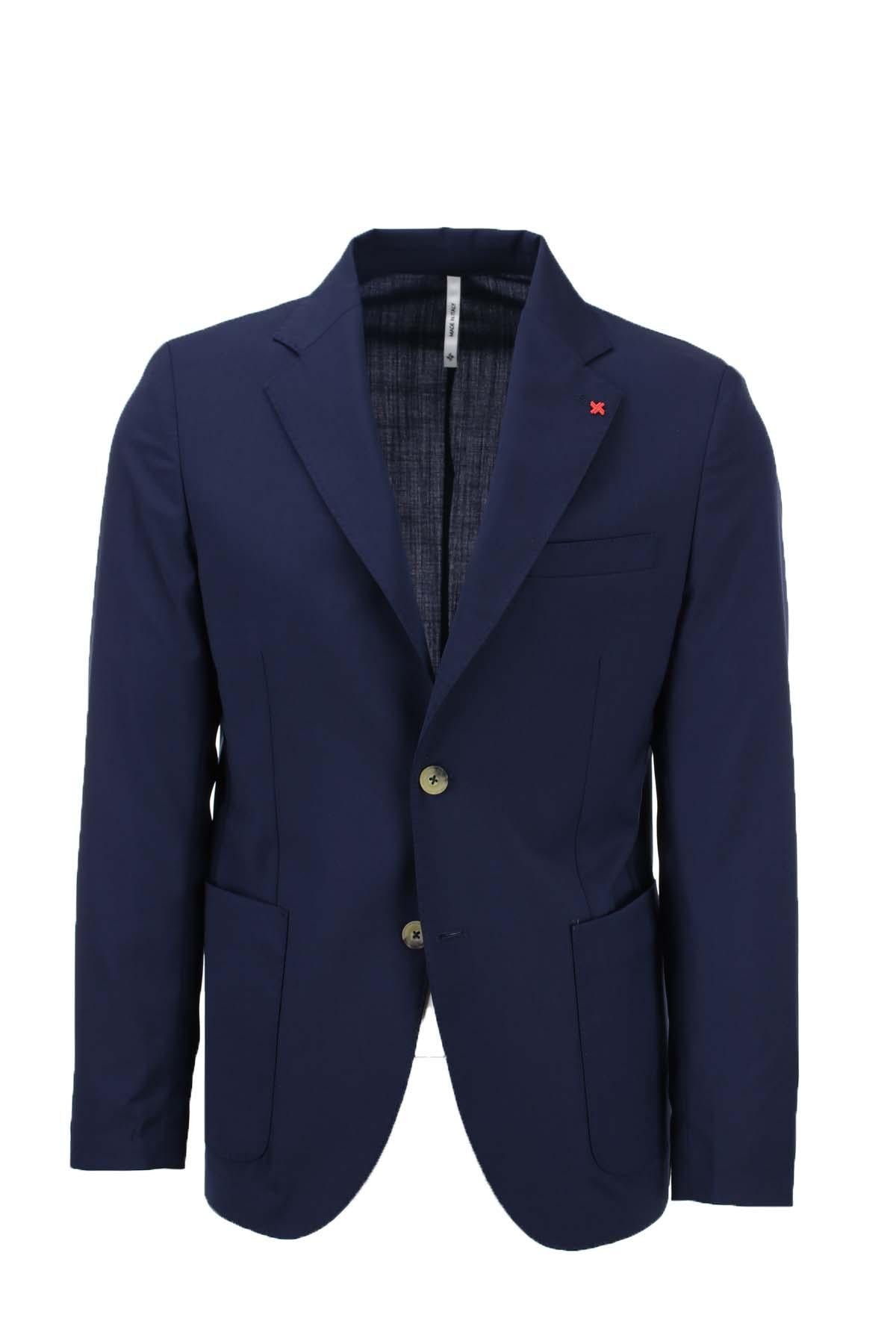 Giacca blazer sfoderato in tessuto stretch