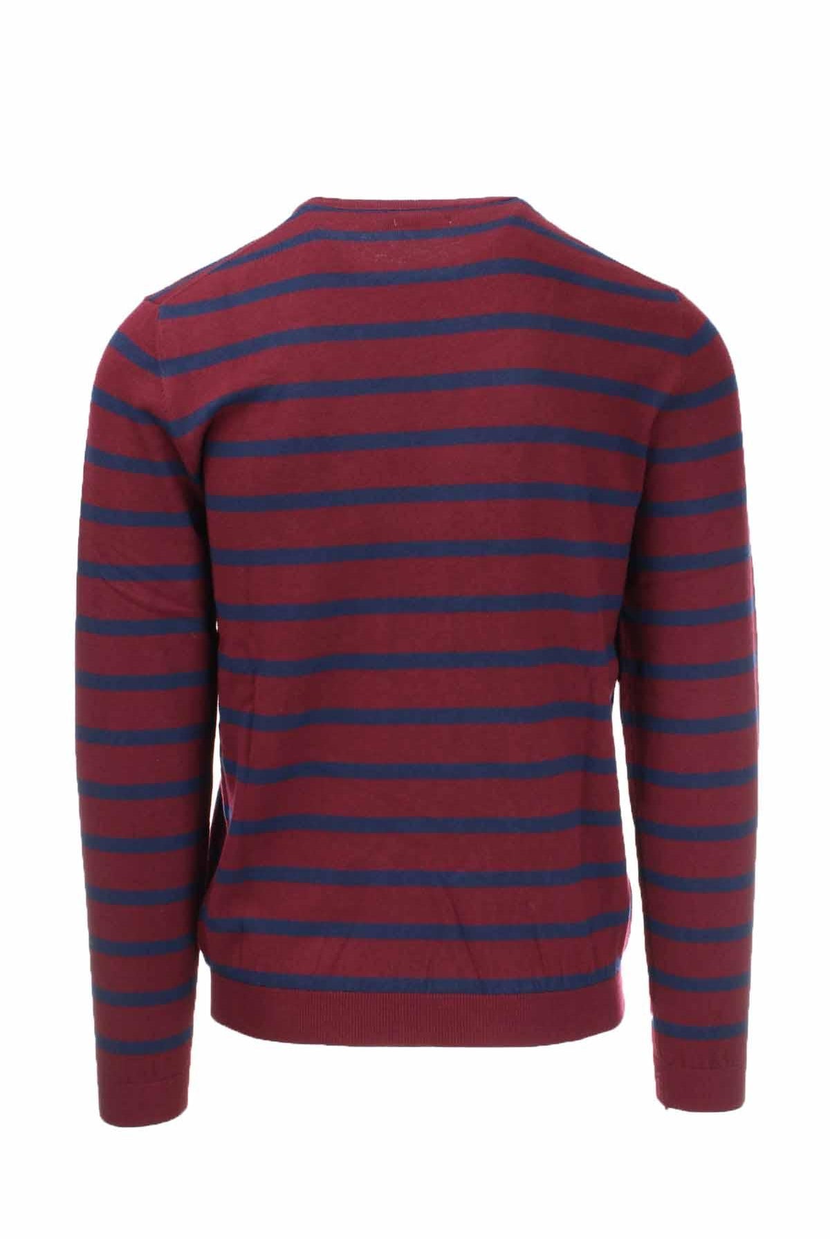 Pullover girocollo a righe