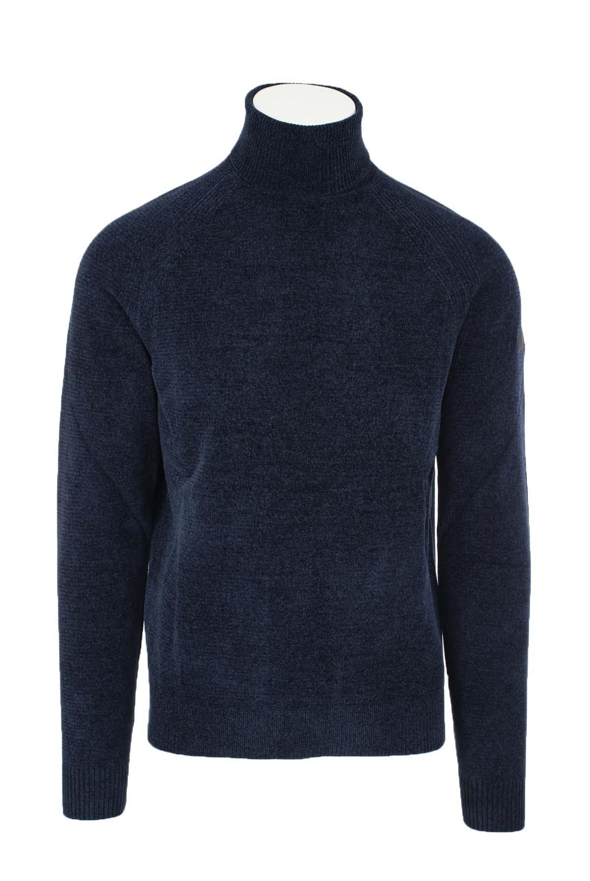 Dolcevita in ciniglia velvet turtleneck knit