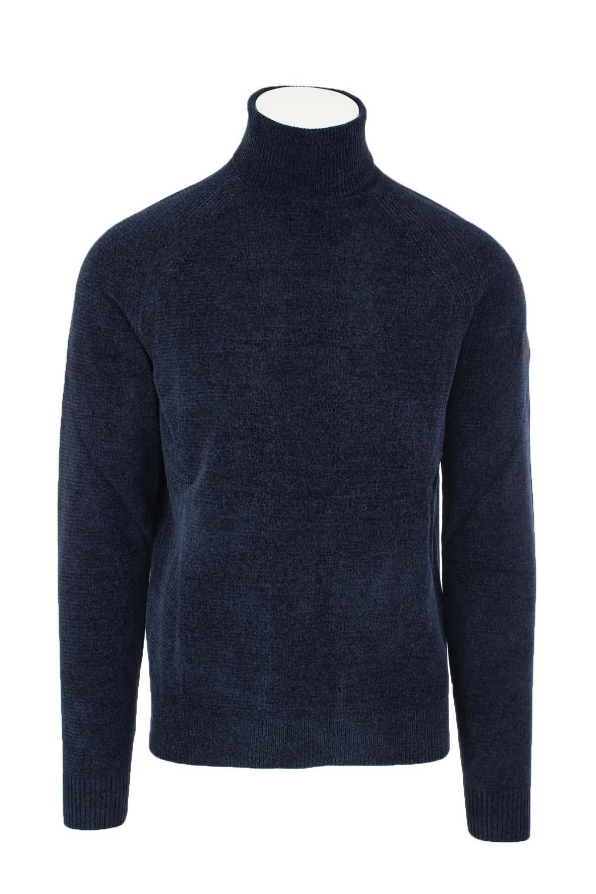 Dolcevita in ciniglia velvet turtleneck knit