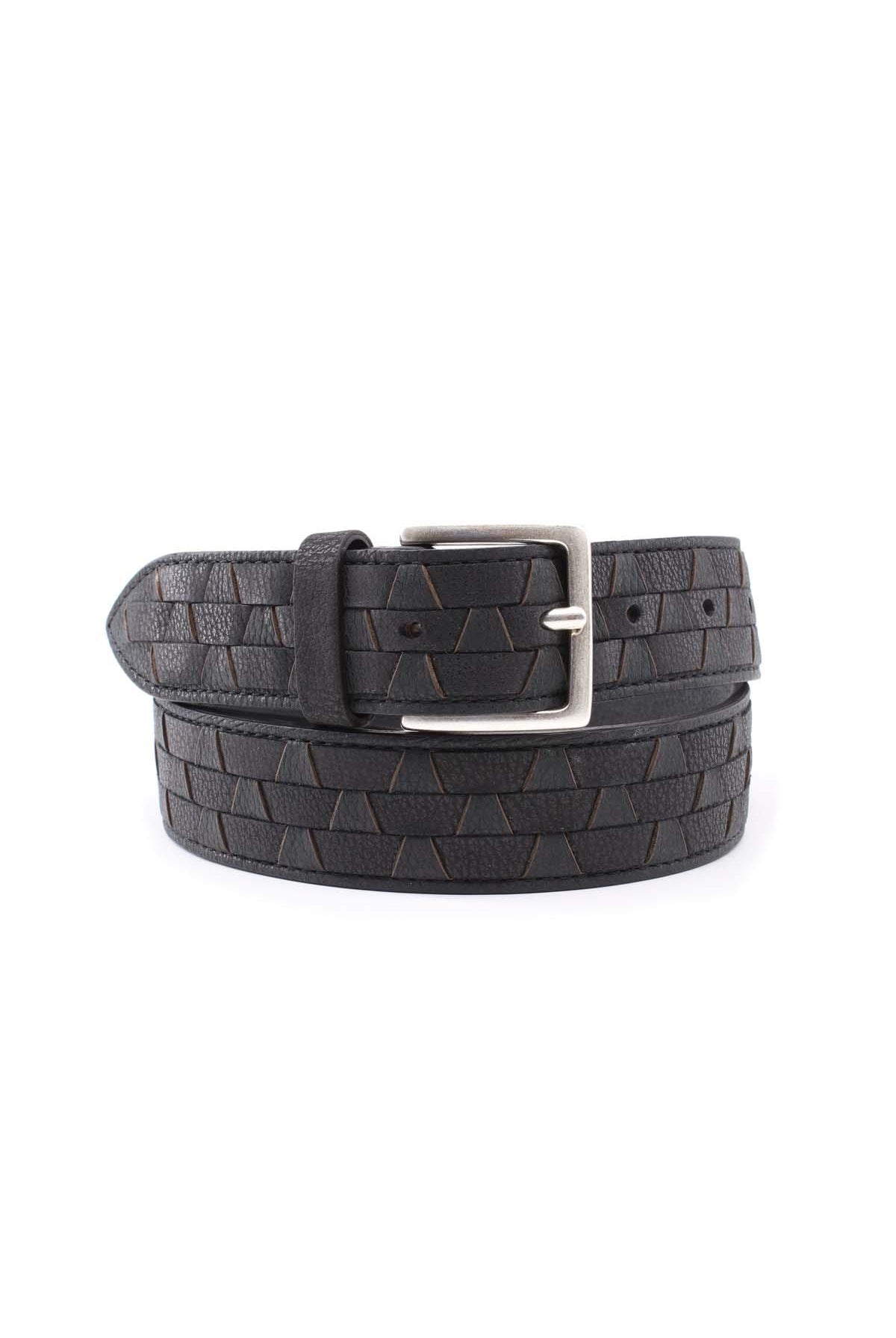 Cintura in pelle Intarsi Chevrette Woven