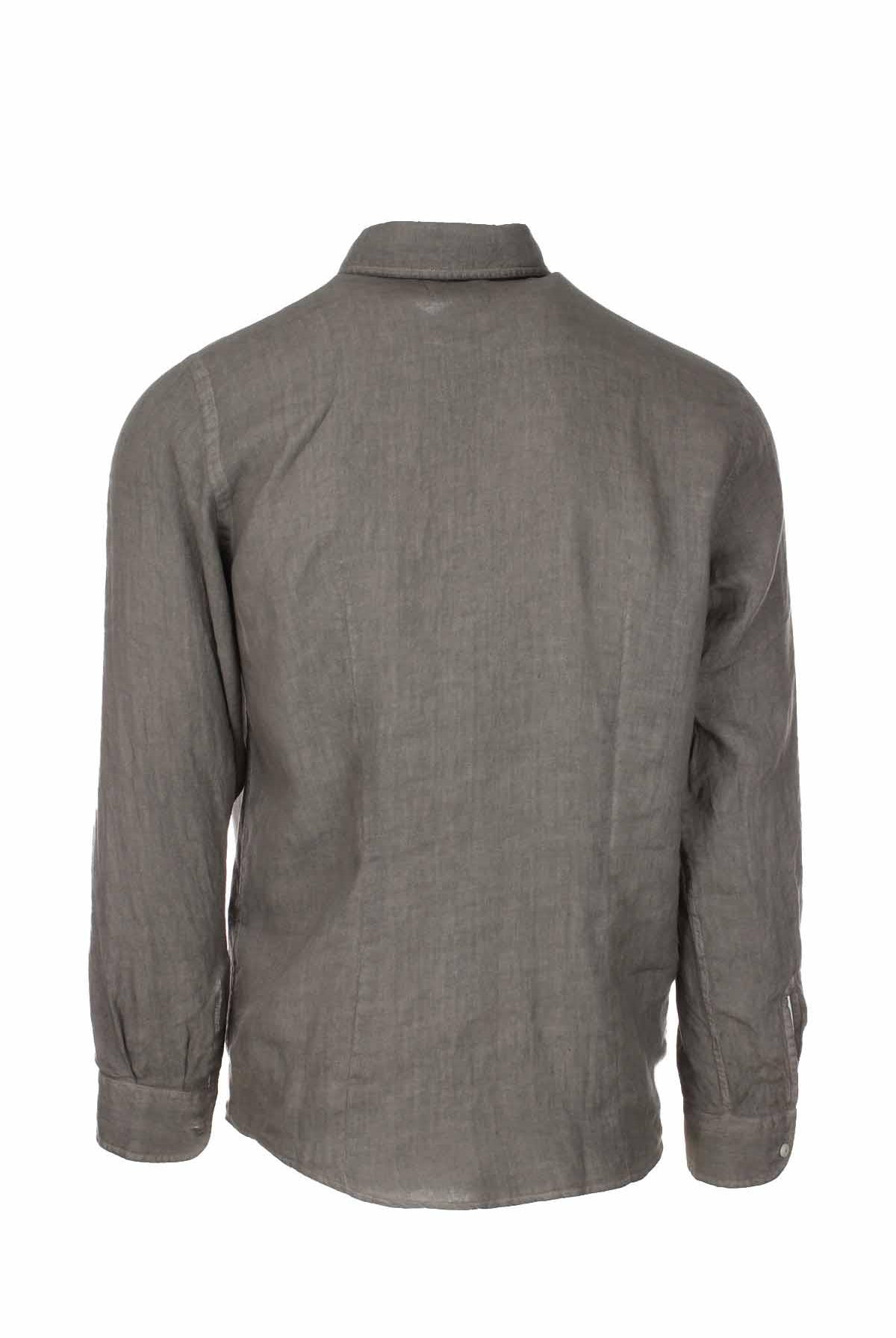 Camicia manica lunga lino lavato
