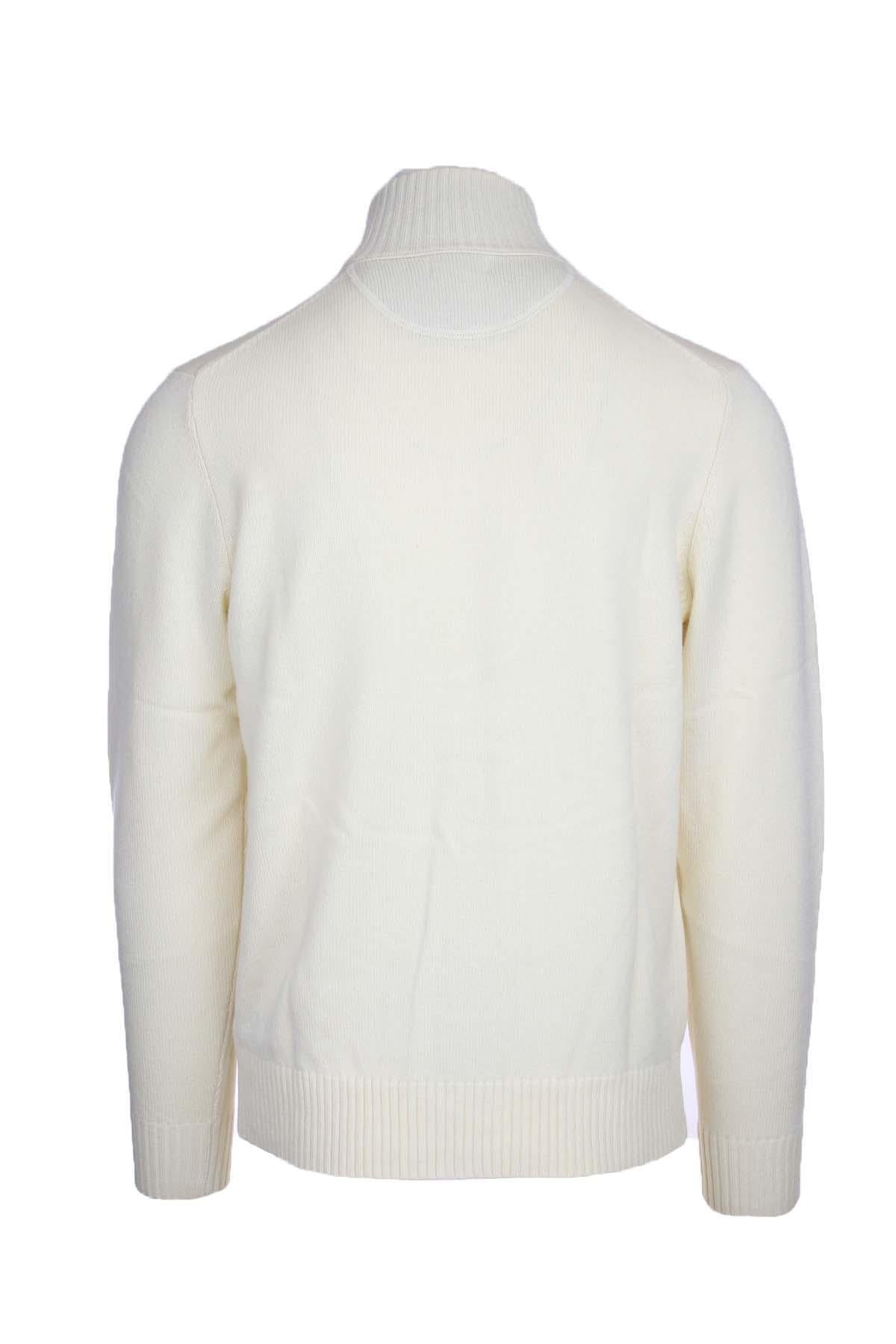 Maglia cardigan collo alto bottoni