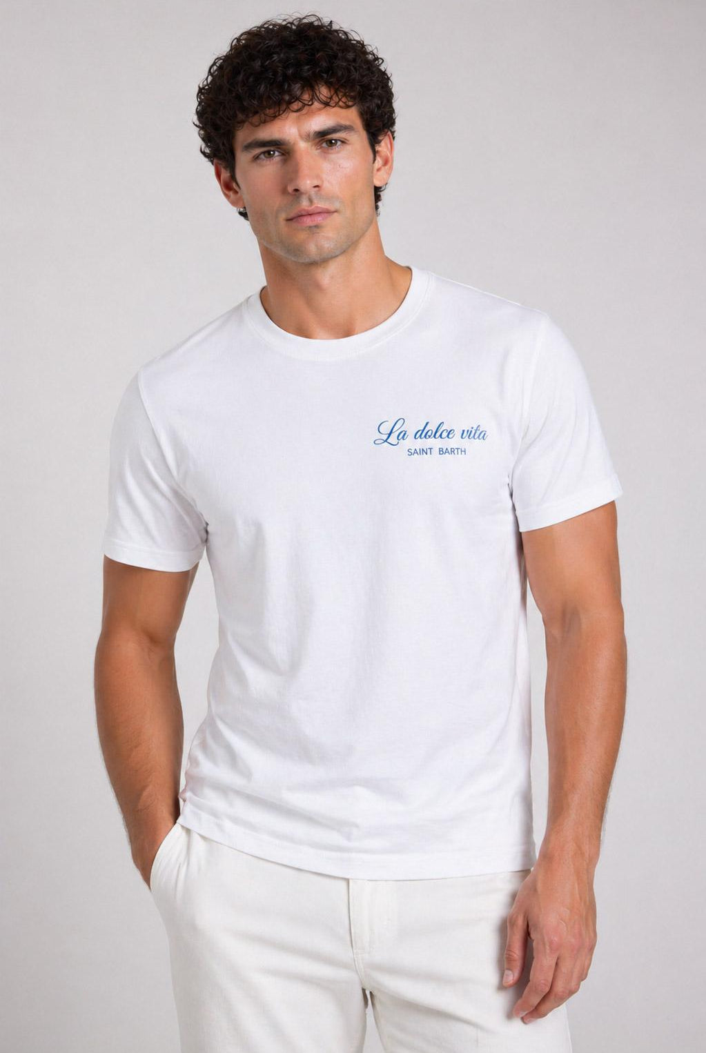 Tshirt uomo stampa retro La dolce Vita