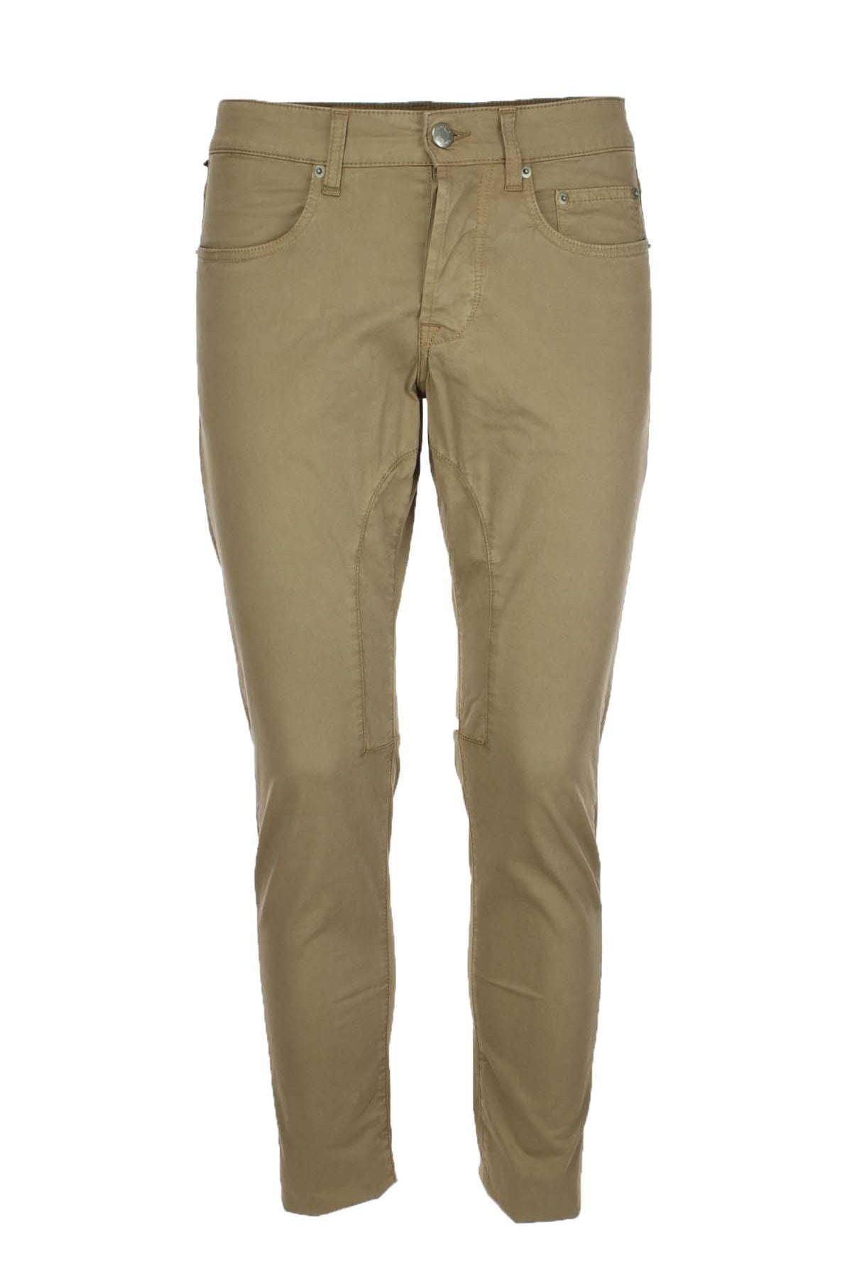Pantalone 5 tasche in raso di cotone