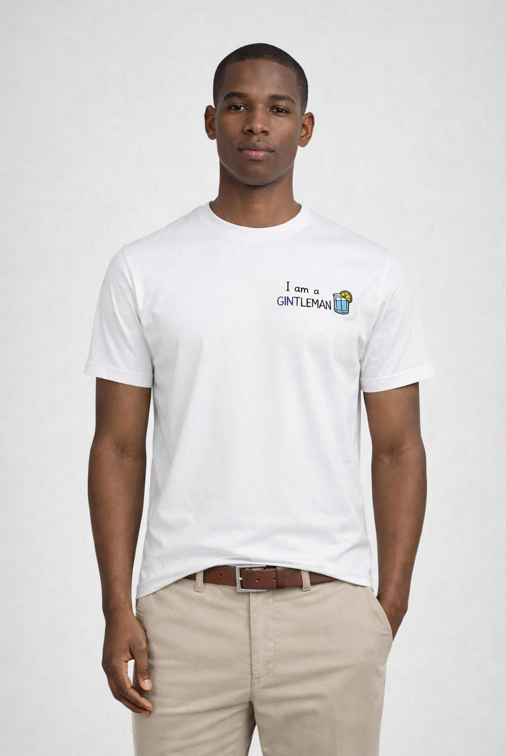 T-Shirt Uomo Cotone Stampa I Am A Gintleman