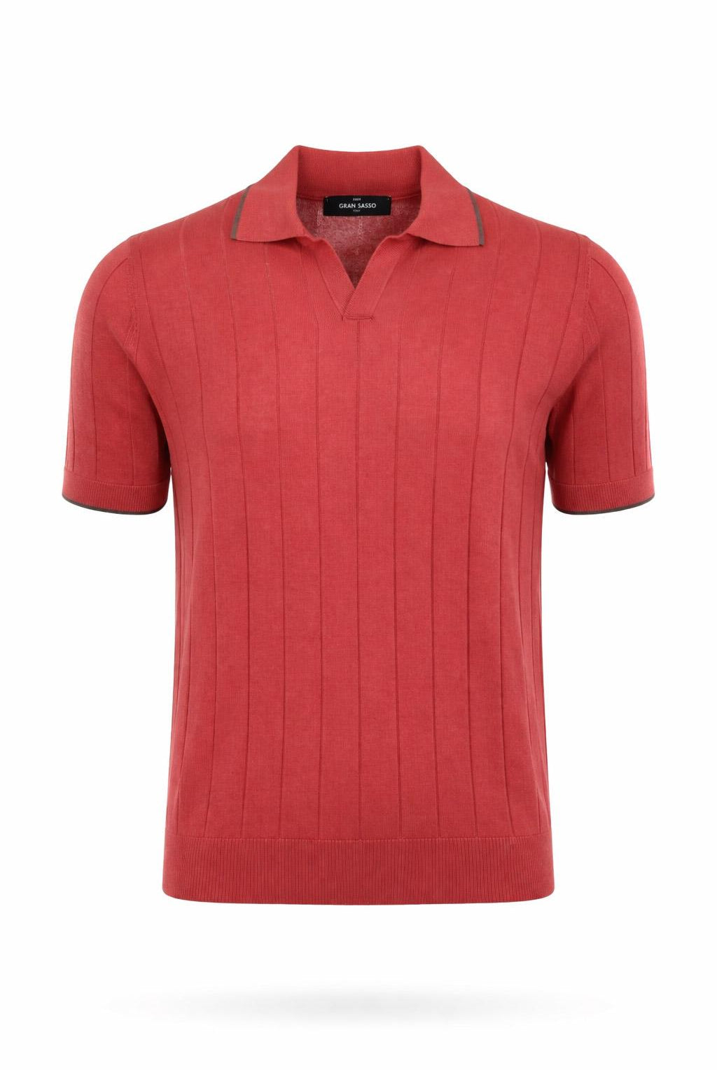 Polo Uomo in Seta Senza Bottoni