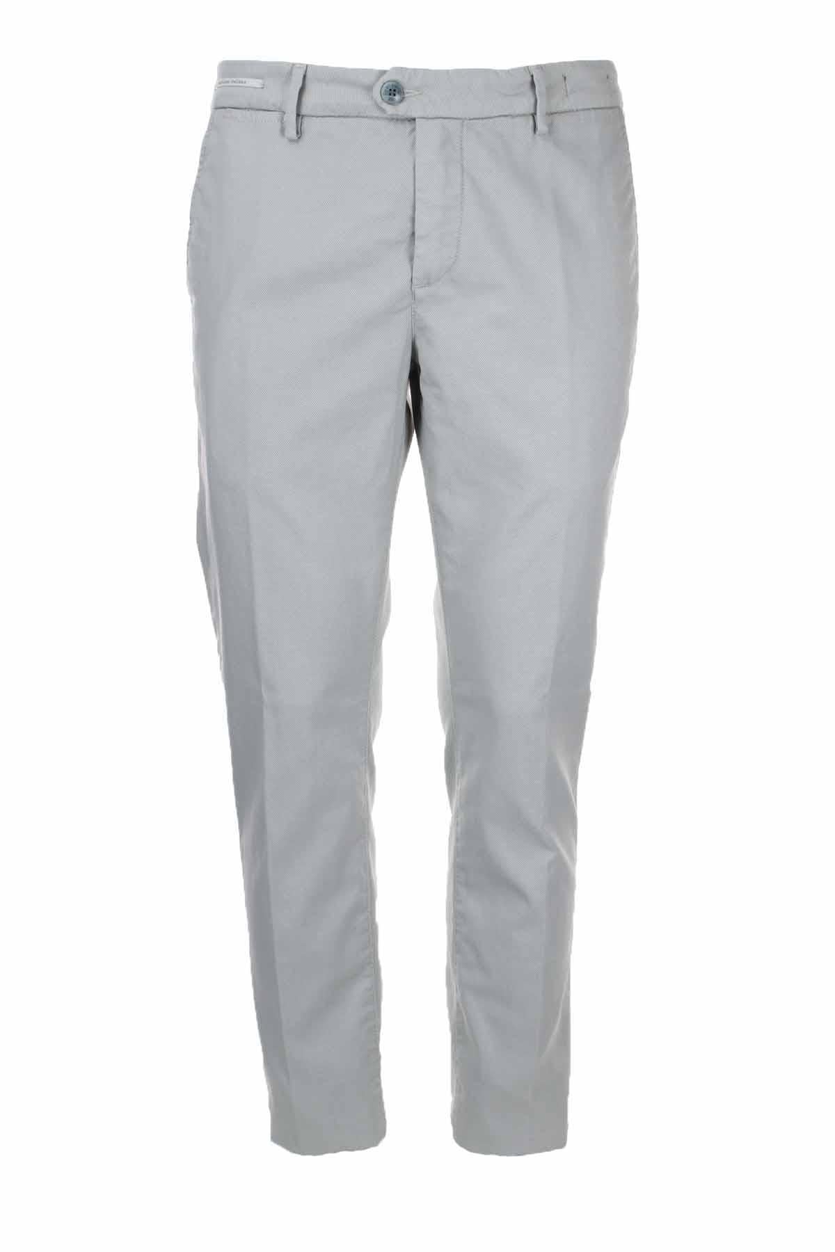 Pantalole chino in cotone micropuntinato