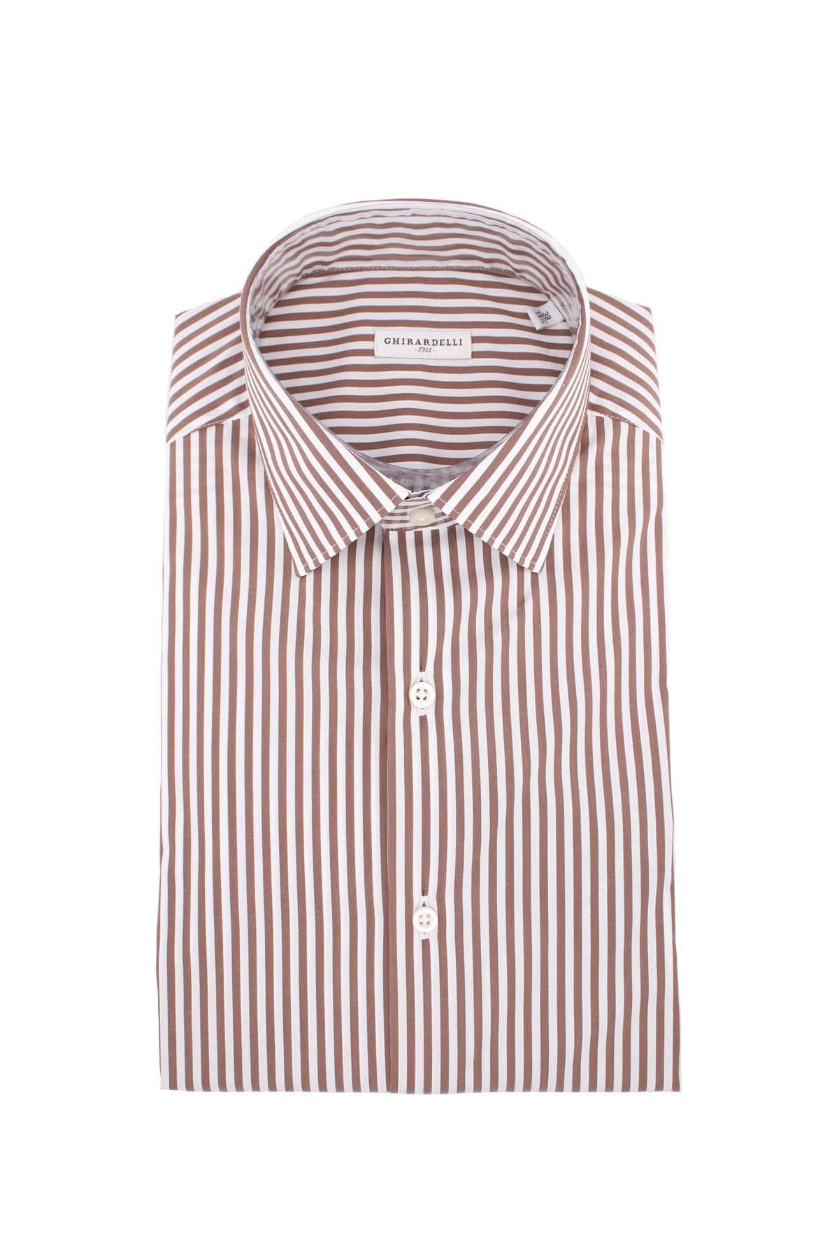 Camicia in cotone a righe