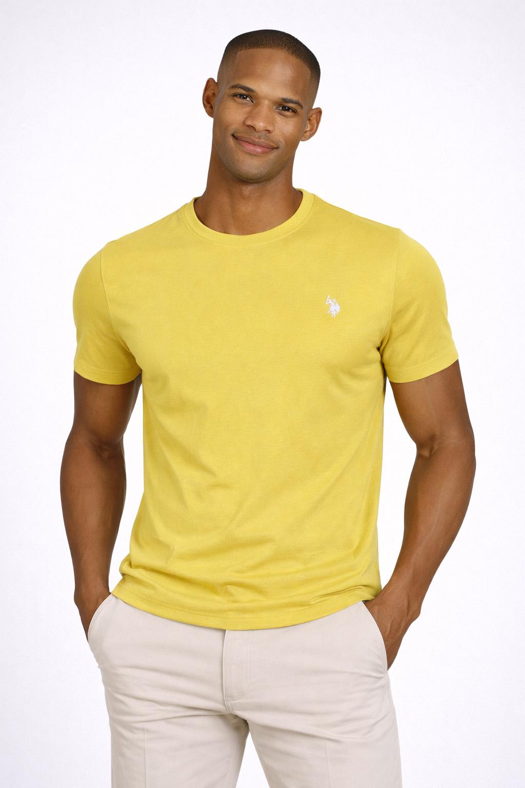 T-Shirt Uomo Cotone con logo ricamato